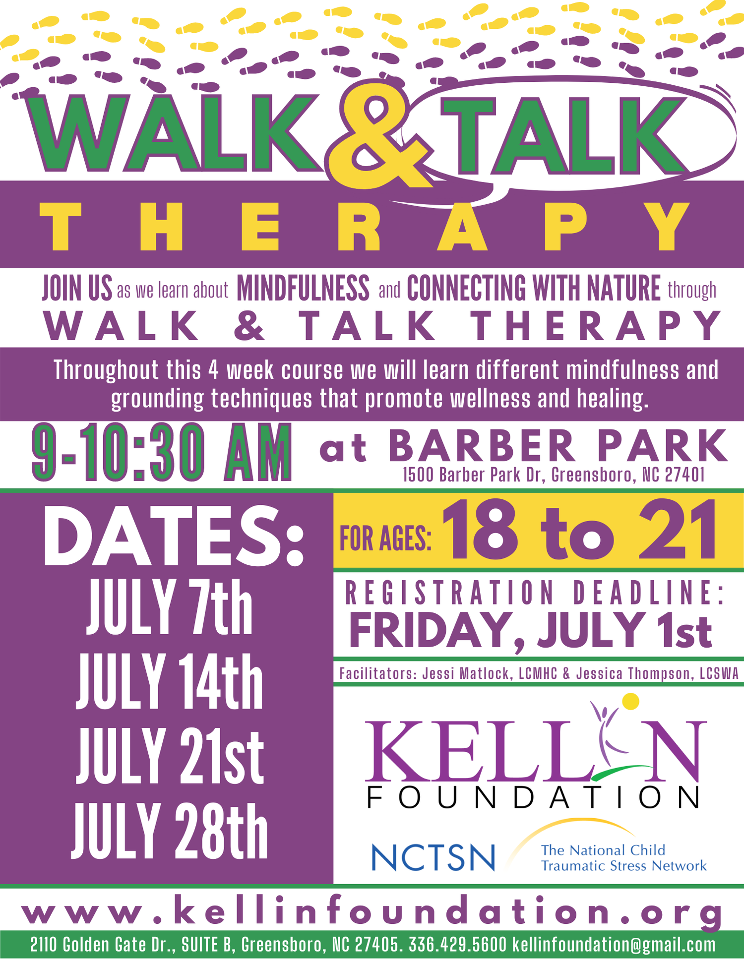 Walk & Talk Therapy — Kellin Foundation