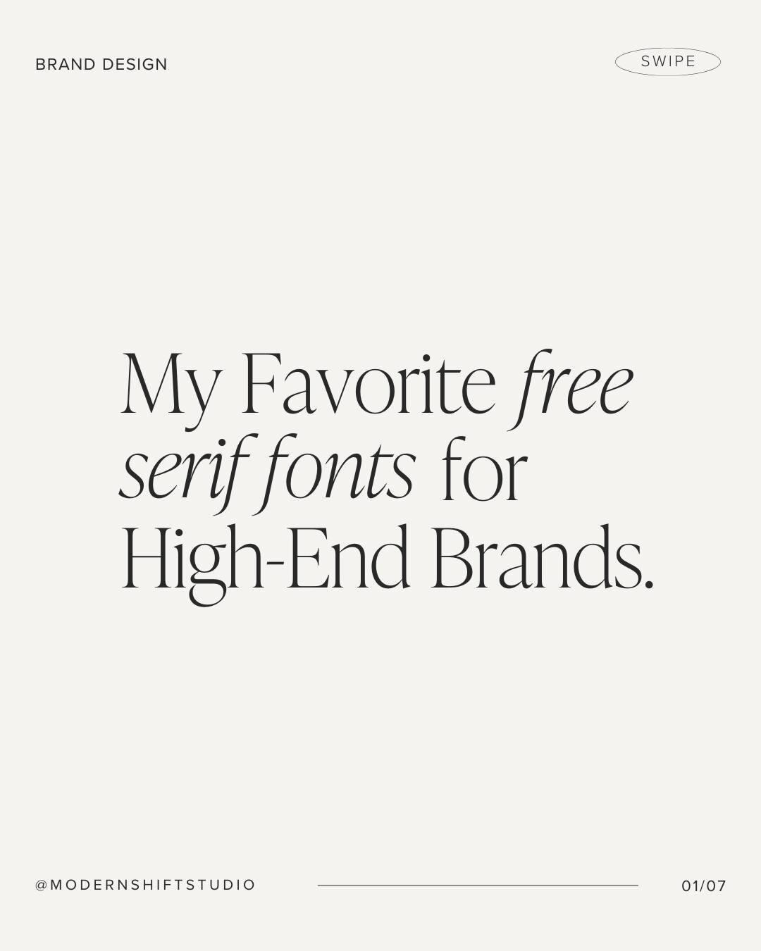 There's nothing I love to lie to myself about more than when I say I'll stop hoarding fonts 😅

Today, I did the &quot;hard work&quot; of scrolling through dozens of Google fonts to find you the BEST (imo) free serif fonts. 

You're welcome!

Which o