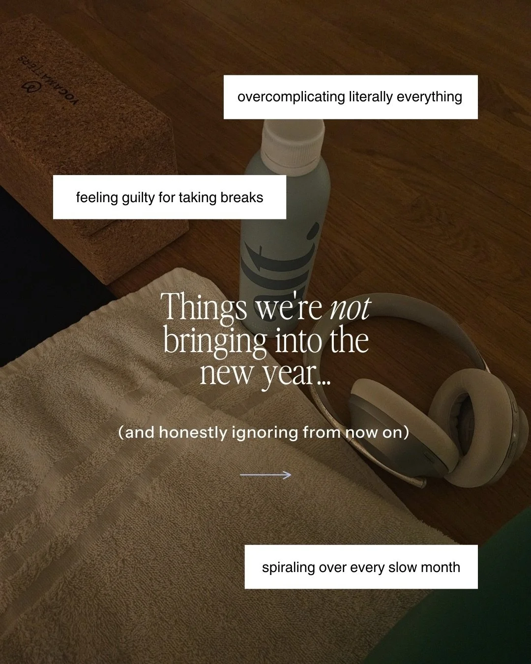 Permission to leave all these in 2025!

This year is about showing up a little more grounded, a little less frantic, and way more confident in what we&rsquo;re building 💙