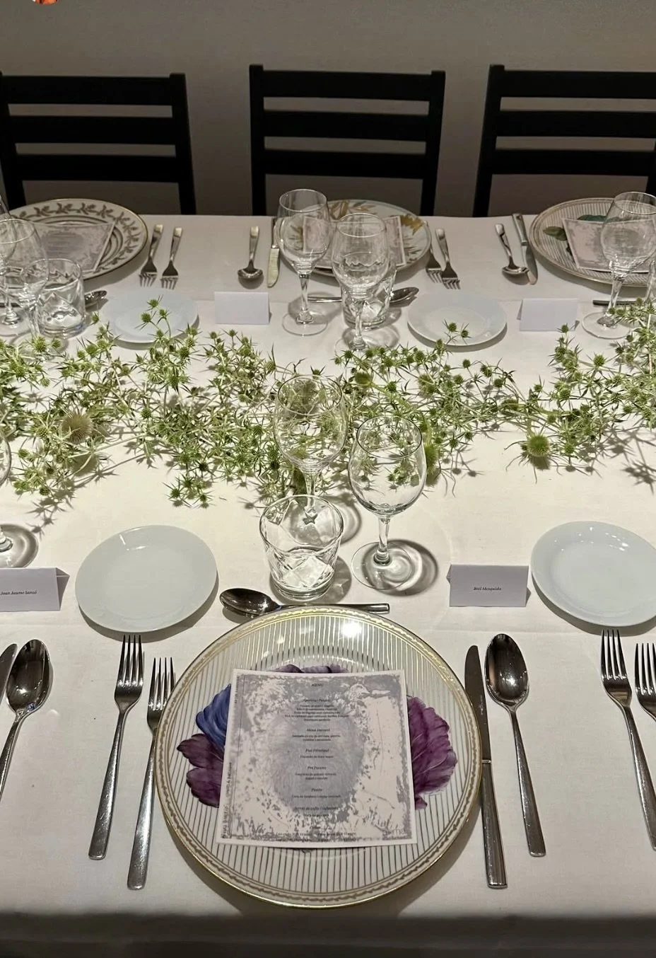 Miquel Barceló, Exhibition Inauguration, Table Runner