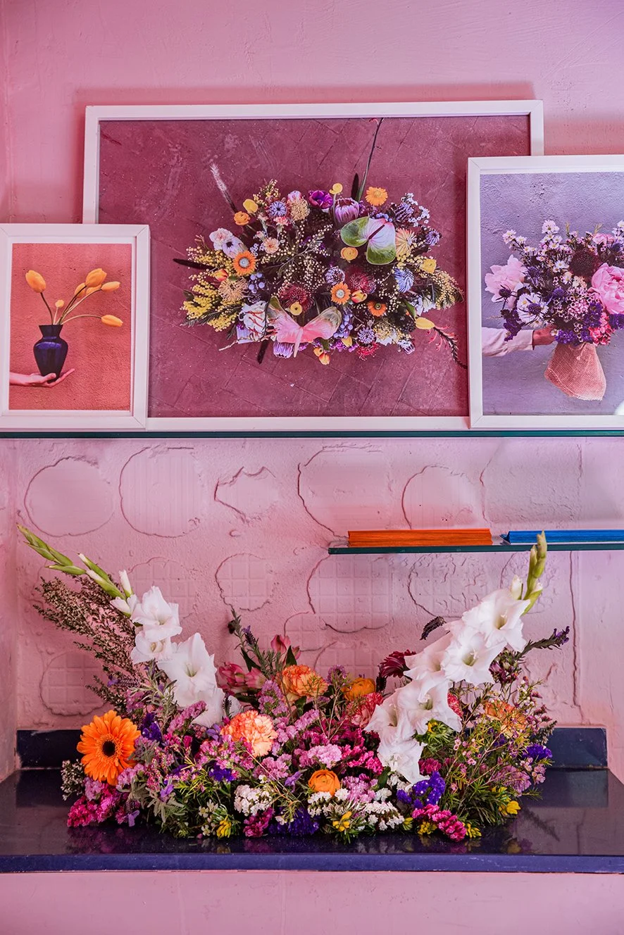 Artistic sink filled with fresh flowers for Mosaic’s “The Floral Experience"