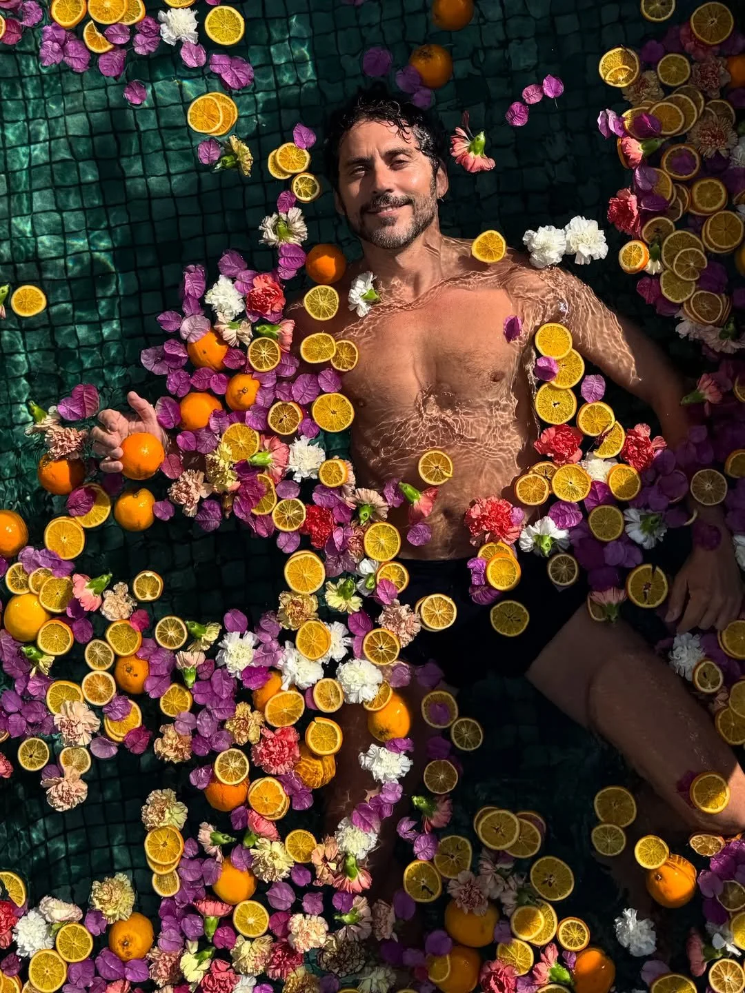 Hotel Brummell celebration with Paco Leon in the orange blossom pool.jpg