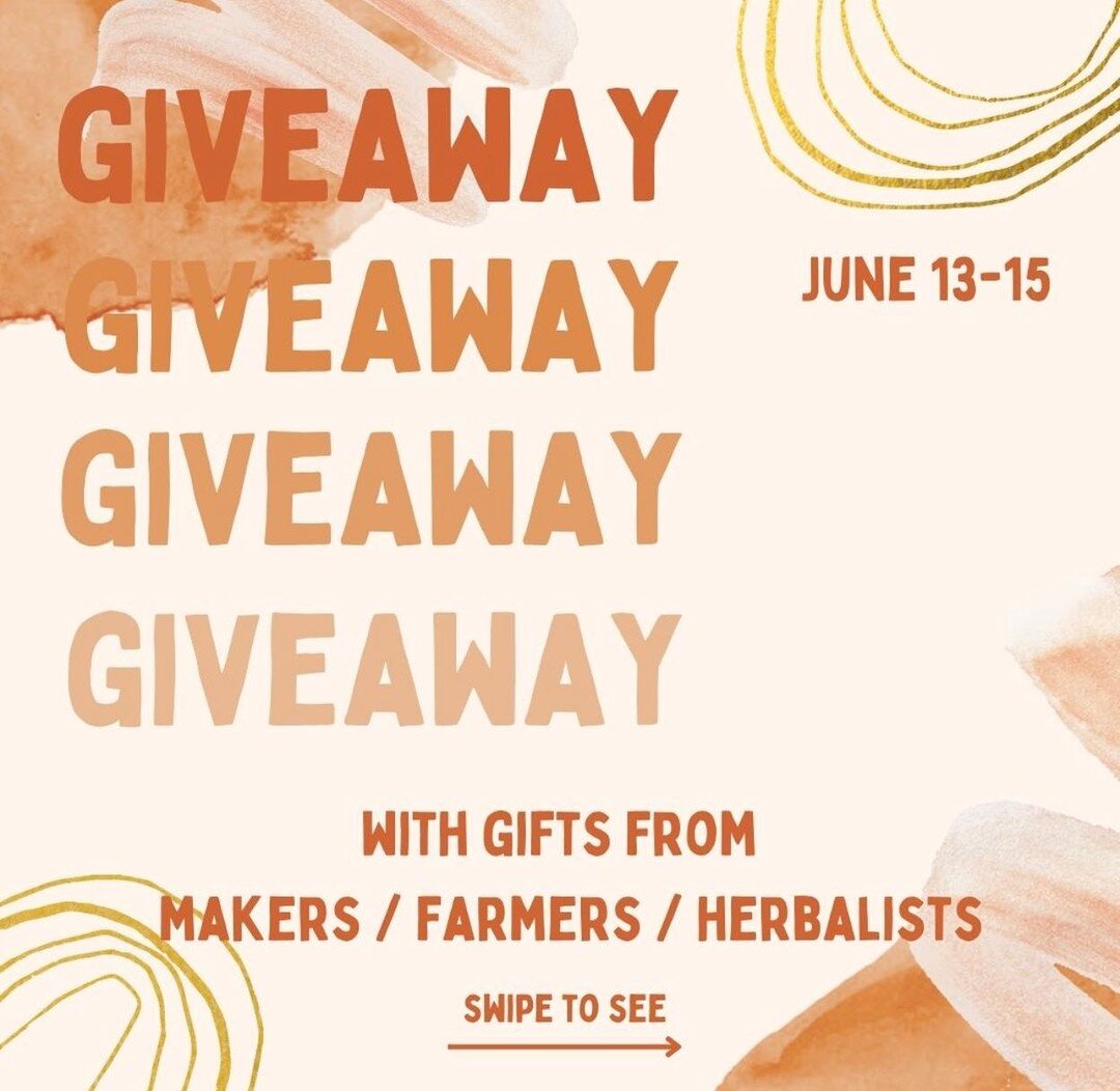 Giveaway time 🎉 To celebrate the coming of summer we&rsquo;ve put together a beautiful and abundant care package for one lucky winner. Someone will receive $350 worth of gifts from a sweet group of makers, farmers, and herbalists. There is so much g
