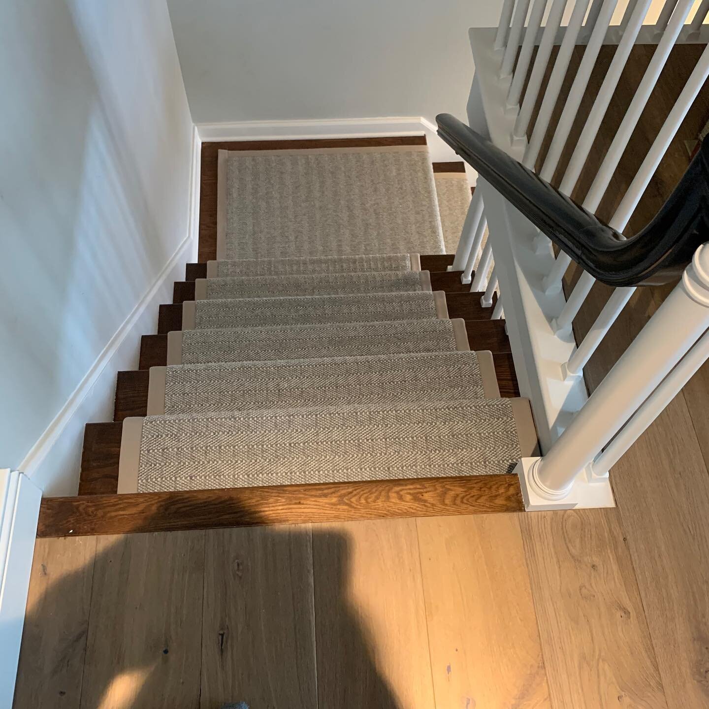 Wool stair runner.  Burlington Hill section.  Great job Ross and Shawn