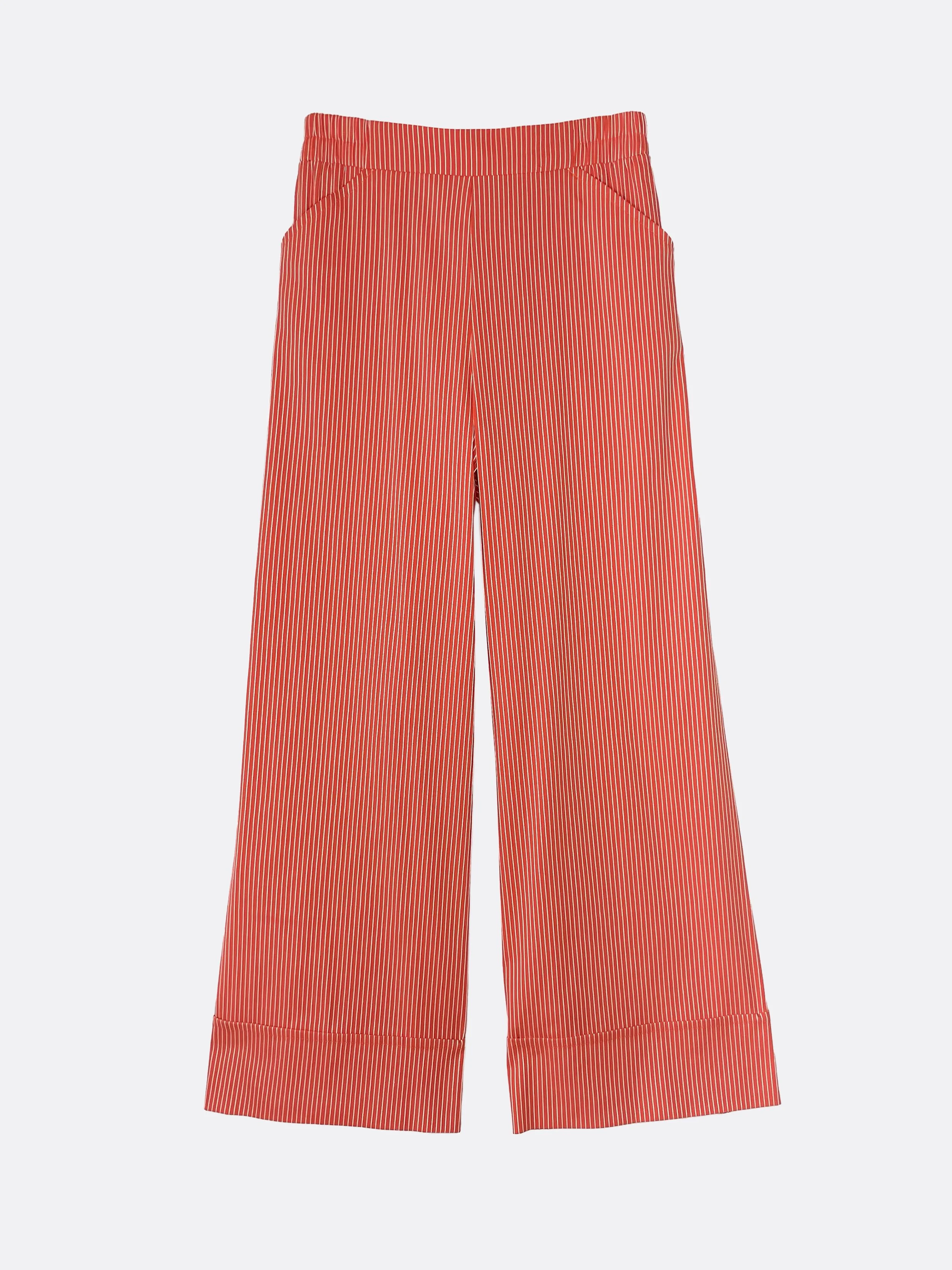 PALAZZO PANT in pin stripes