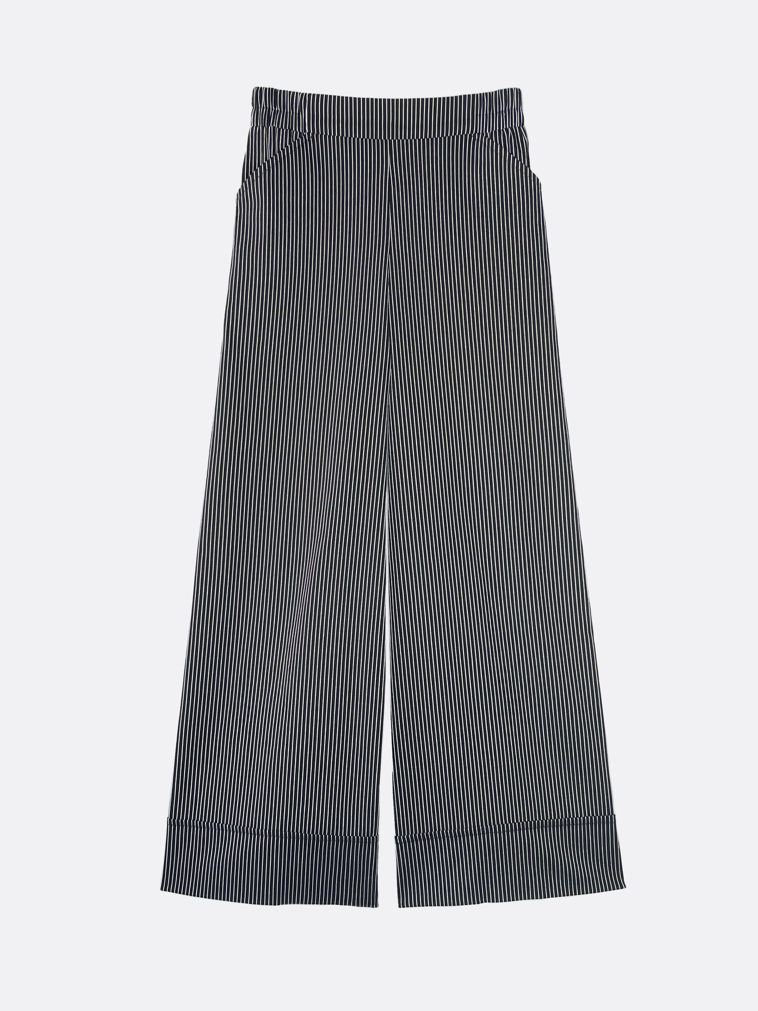 PALAZZO PANT in pin stripes