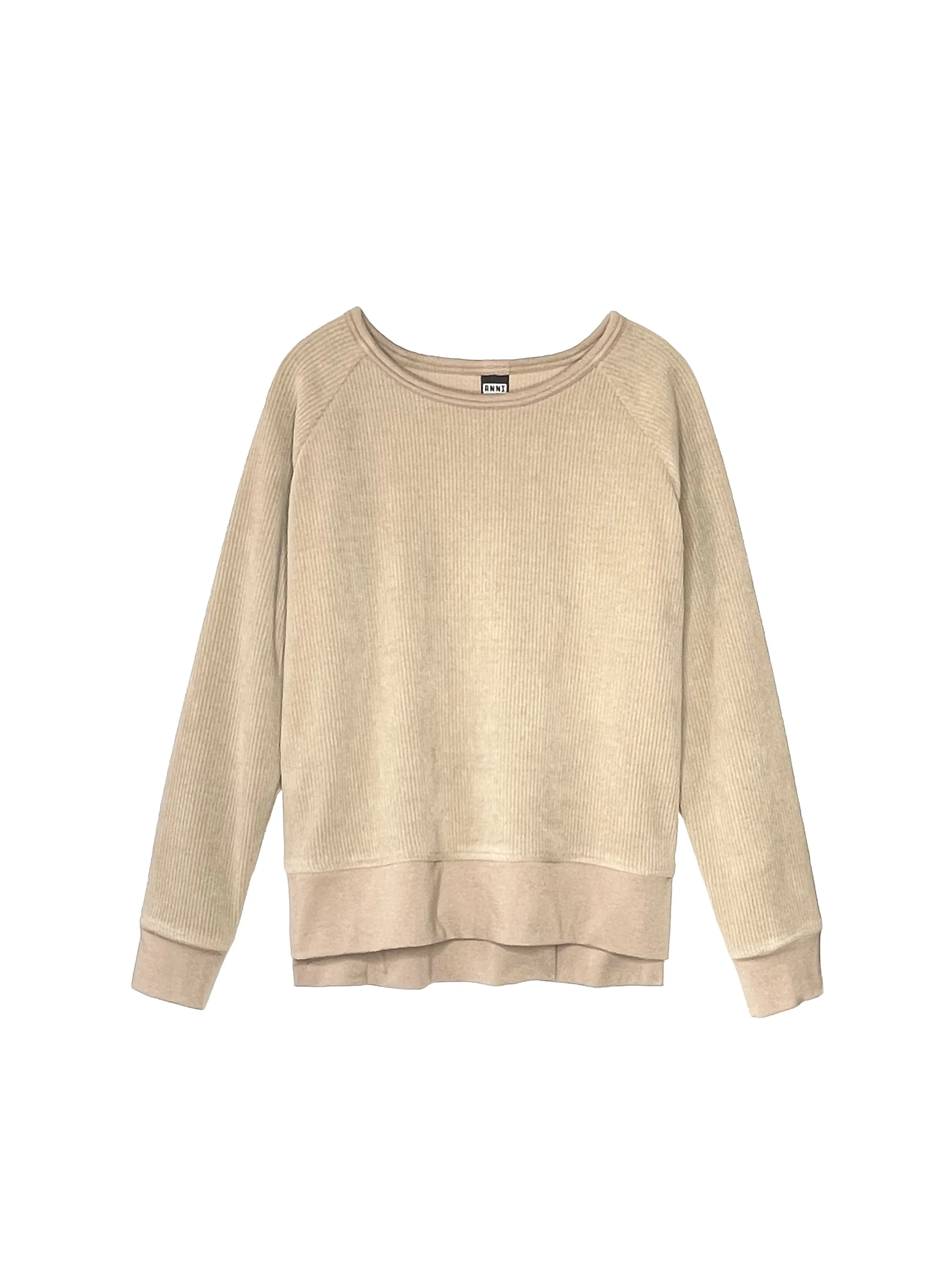 CARA TEE in rib knit