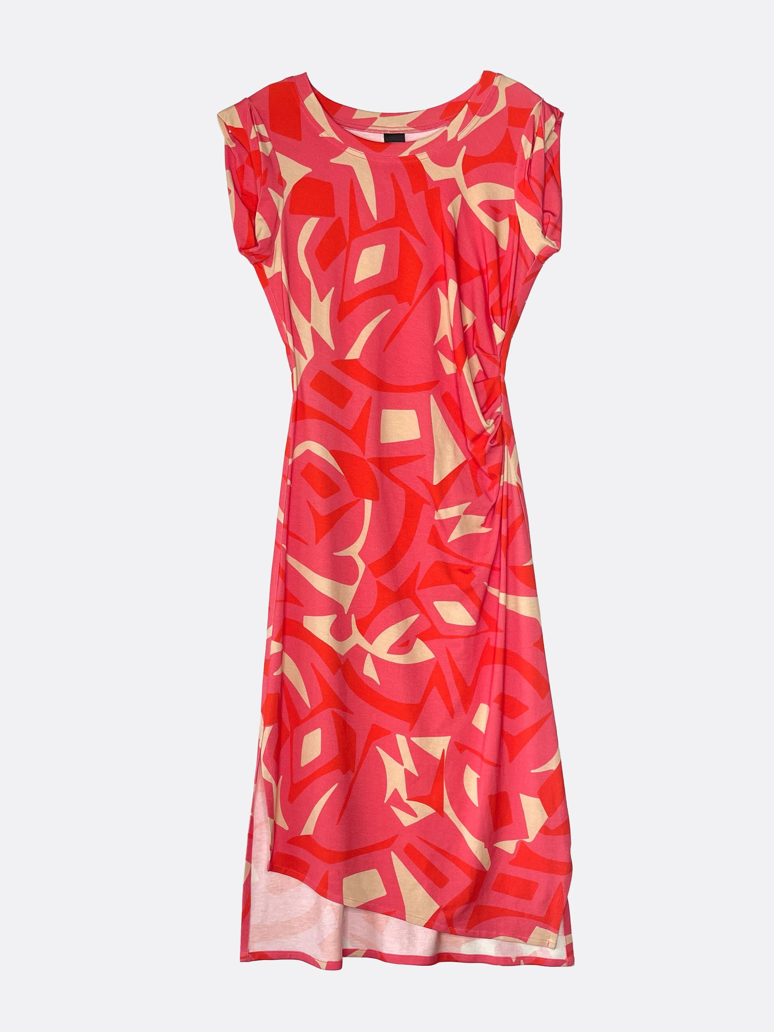 PIEGA DRESS in printed jersey