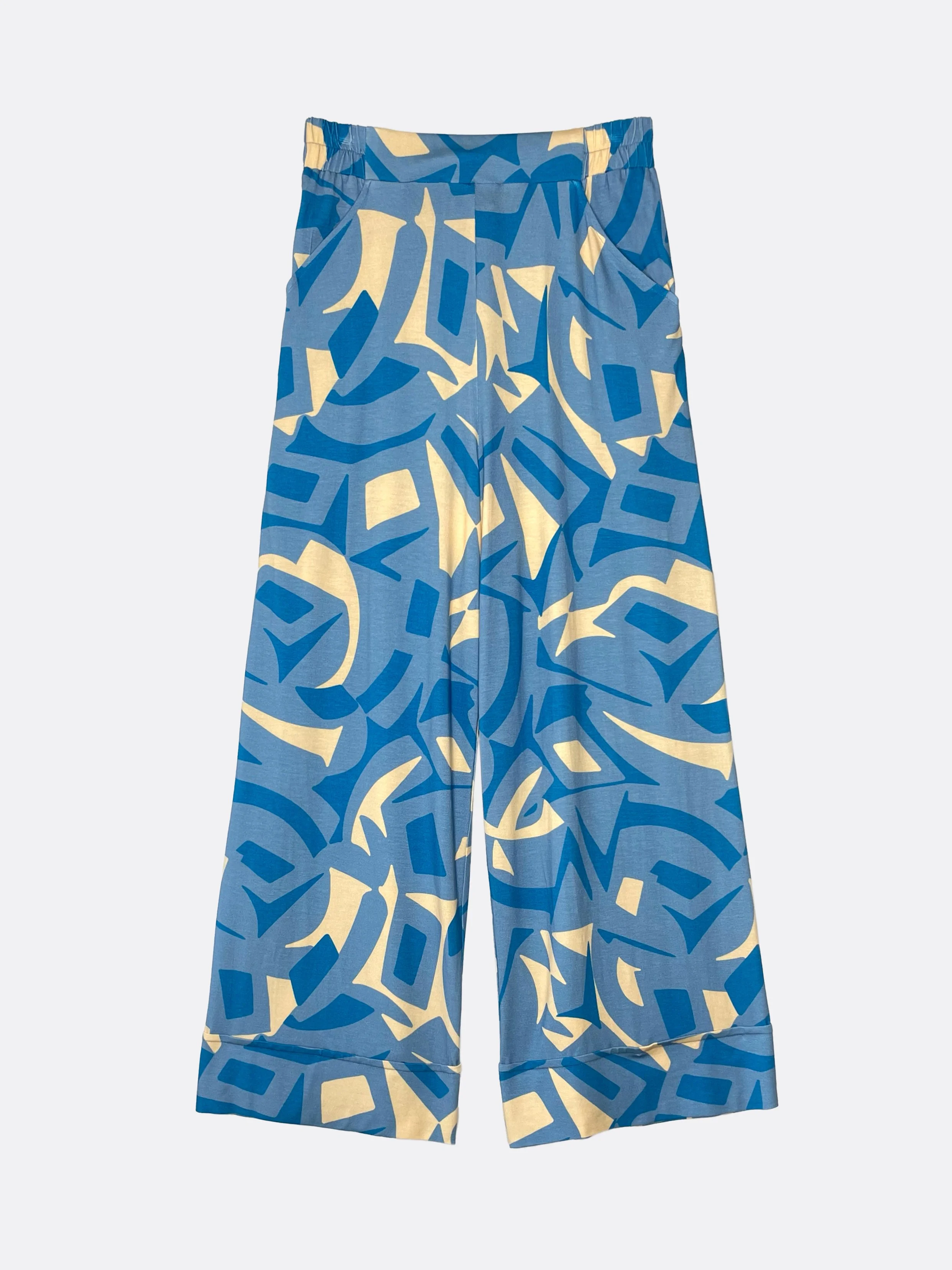 PALAZZO PANT in printed jersey