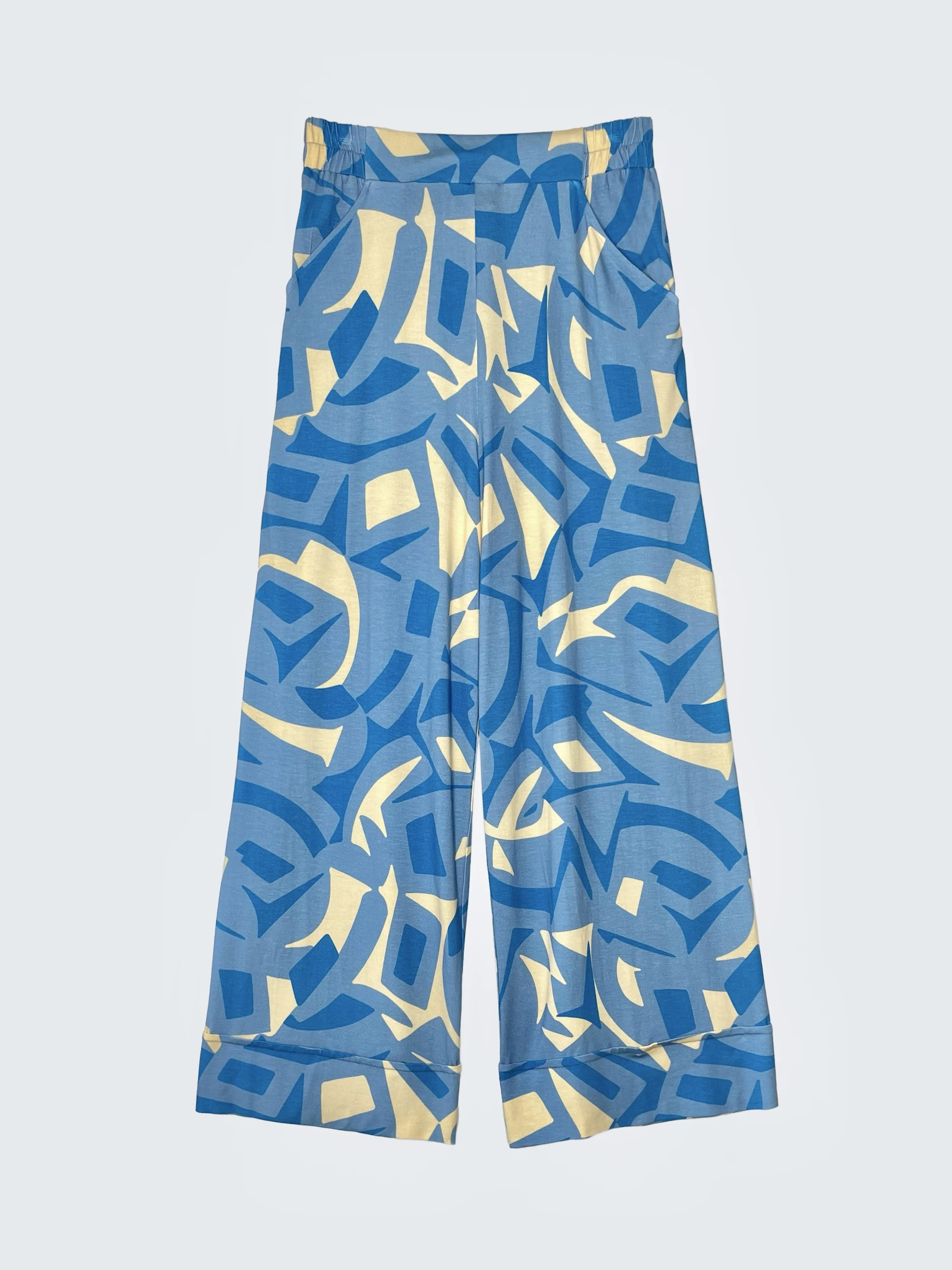PALAZZO PANT in printed jersey