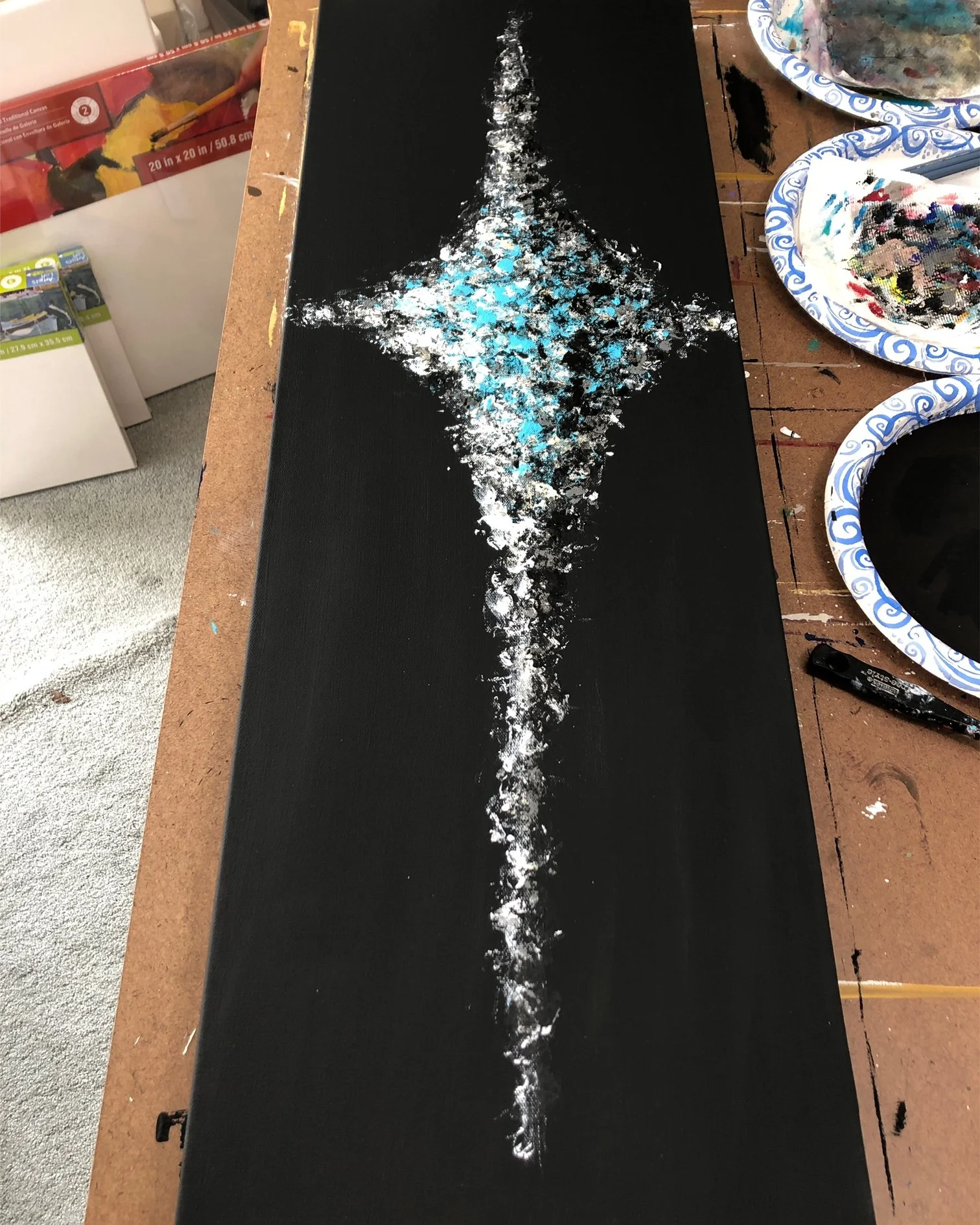 PULSAR II (2022)
Acrylic on Canvas
12x36
$250