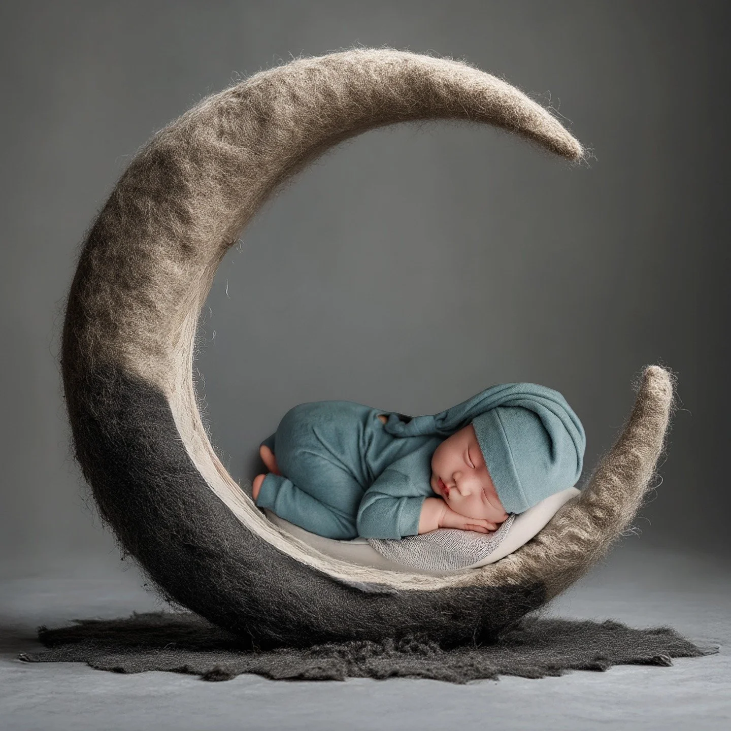 Absolutely dreamy ✨
Curled up on a soft crescent moon &mdash; this little one is already reminding us that the quietest moments can hold the most magic. Newborn sessions are all about creating timeless art you&rsquo;ll treasure forever &mdash; peacef