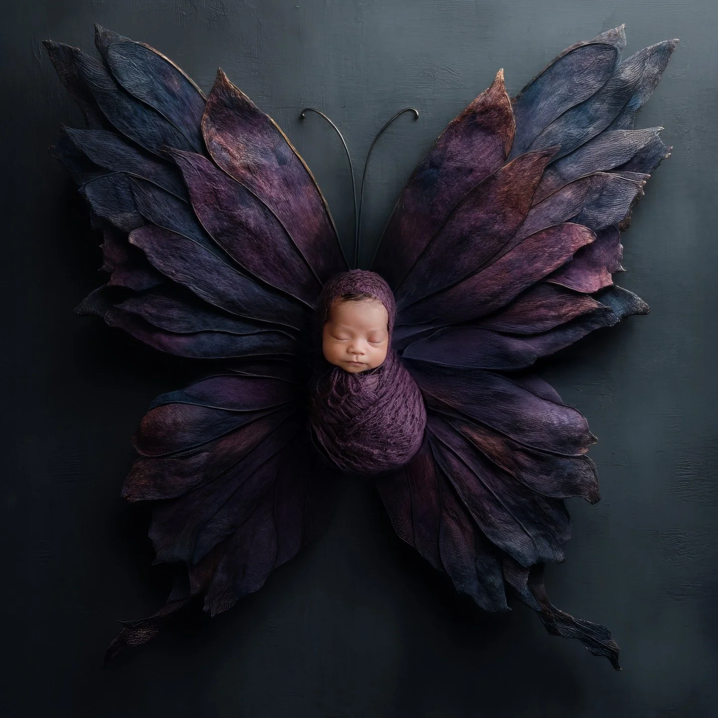 Babies and butterflies 🦋✨
There&rsquo;s something so poetic about this pairing &mdash; a newborn at the very beginning of life, wrapped in stillness and softness, surrounded by wings that symbolize transformation, growth, and everything yet to come.