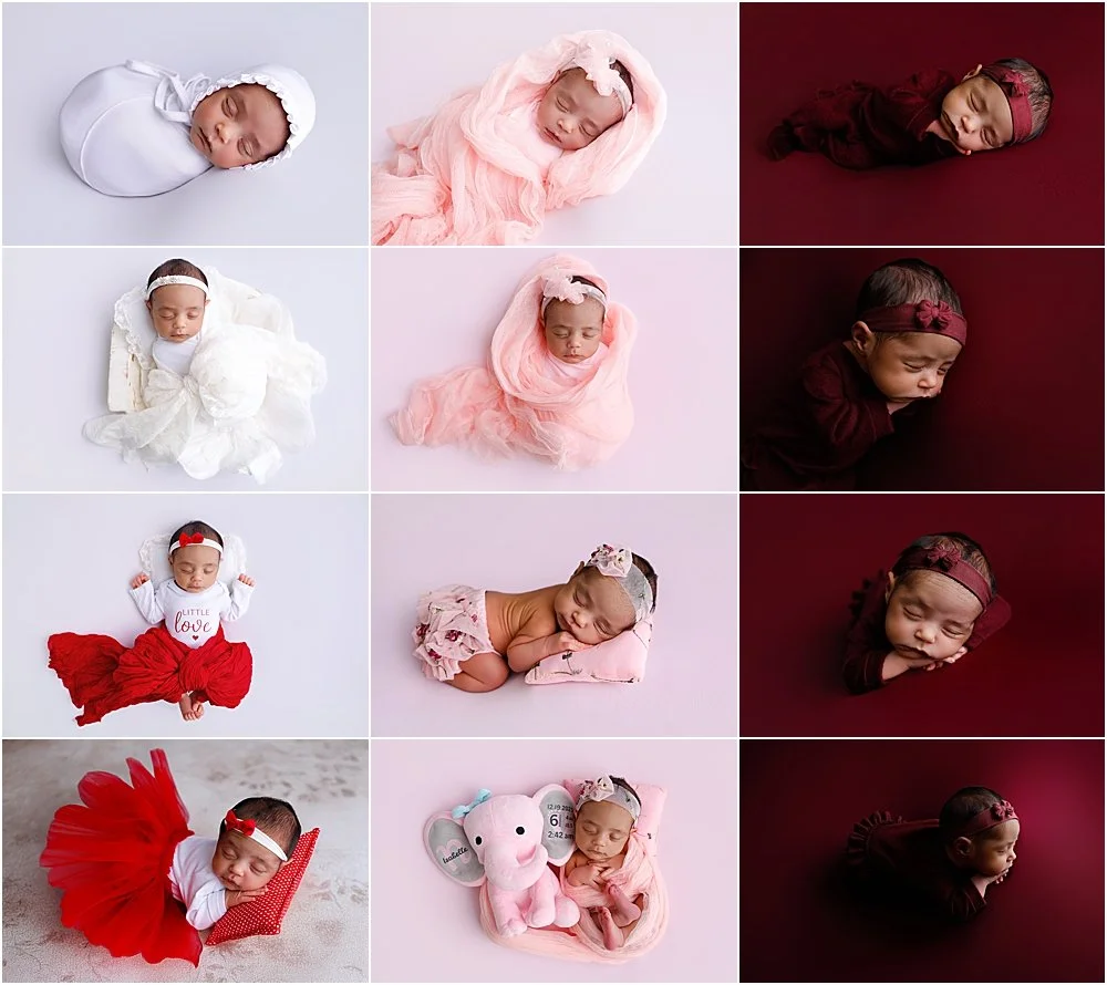 Meet Isabelle 🌸
From delicate wraps to dreamy reds, she slept her way through every setup like a little angel.
This is why I never rush newborn sessions &mdash; babies always lead the way.