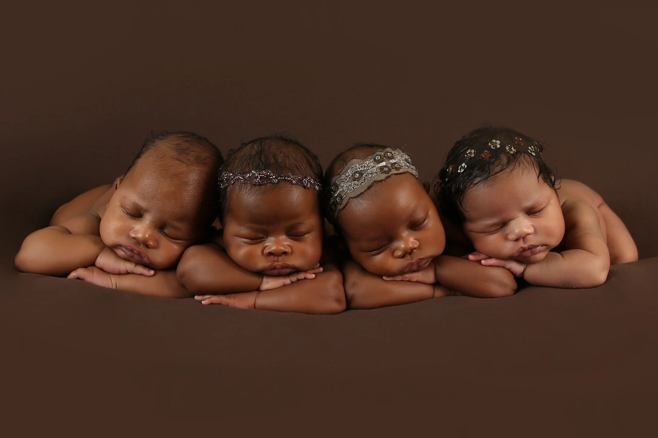 Four beautiful little miracles. 🤍🤍🤍🤍
These four babies came into the world through an incredible journey of love, strength, and teamwork. They were carried by three amazing surrogates &mdash; with one wonderful surrogate carrying twins. What an e