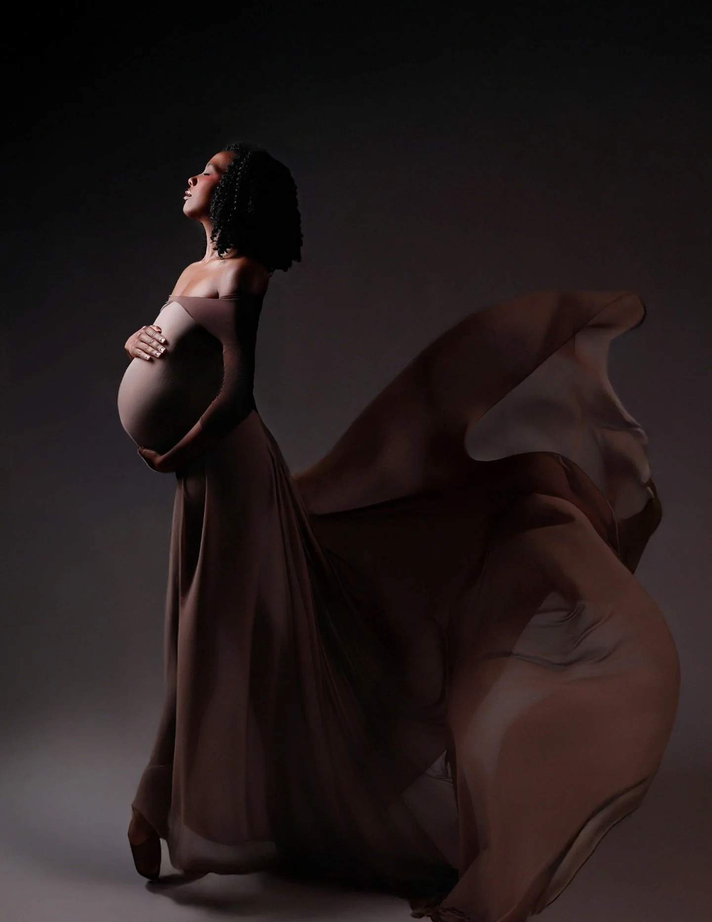 Just fabric...no AI...just a good toss and good light. Single light Profoto at the BILD expo the past summer conference.