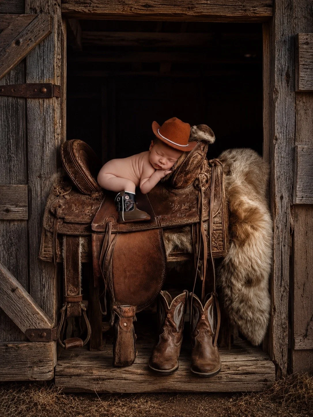 Sleepy baby cowboy.... {AI 52 week challenge} www.theaicreativecollective.com