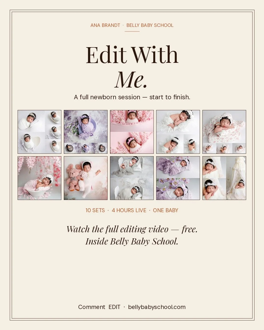 {REPOST} It was sending the wrong link...trying again... 4 hours live today. 10 full sets. ✨ The Editing Video is ready

Just finished editing every single one and the free video is in Belly Baby School.

When the live recording is ready, we'll post 