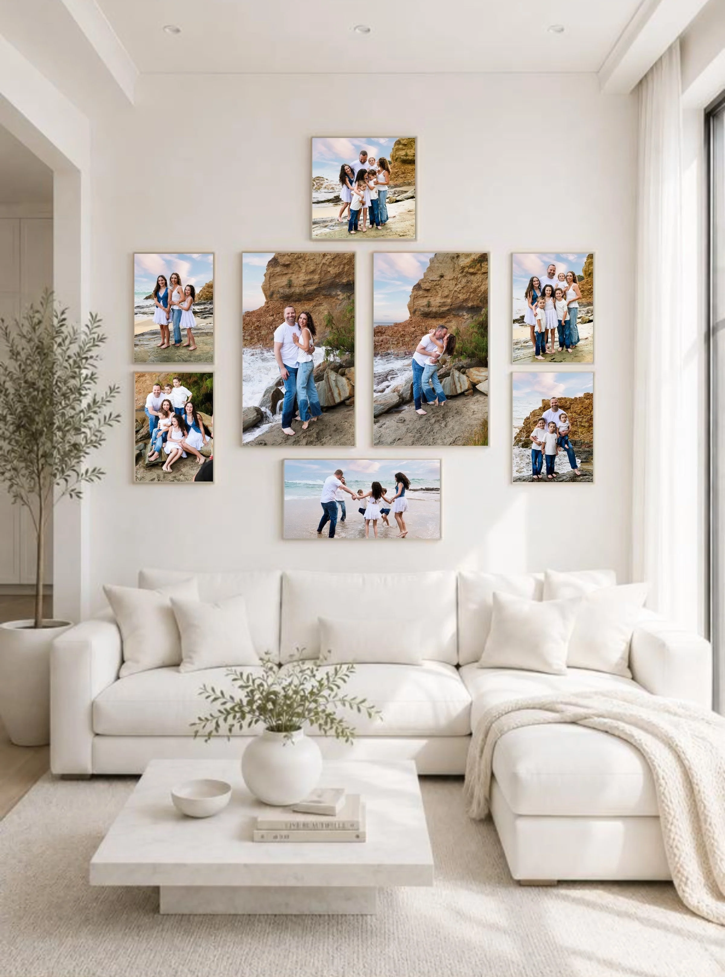 What makes a house a home. When doing holiday photos skip the holiday outfits and wear casual clothes so you can hang the photos year round. {unless you are in a holiday theme set, then bring out the holiday wear!}