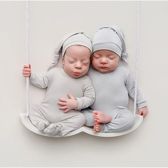 Ciaran and Cillian 3 weeks born 38 weeks swing @alexroblesdesigns
