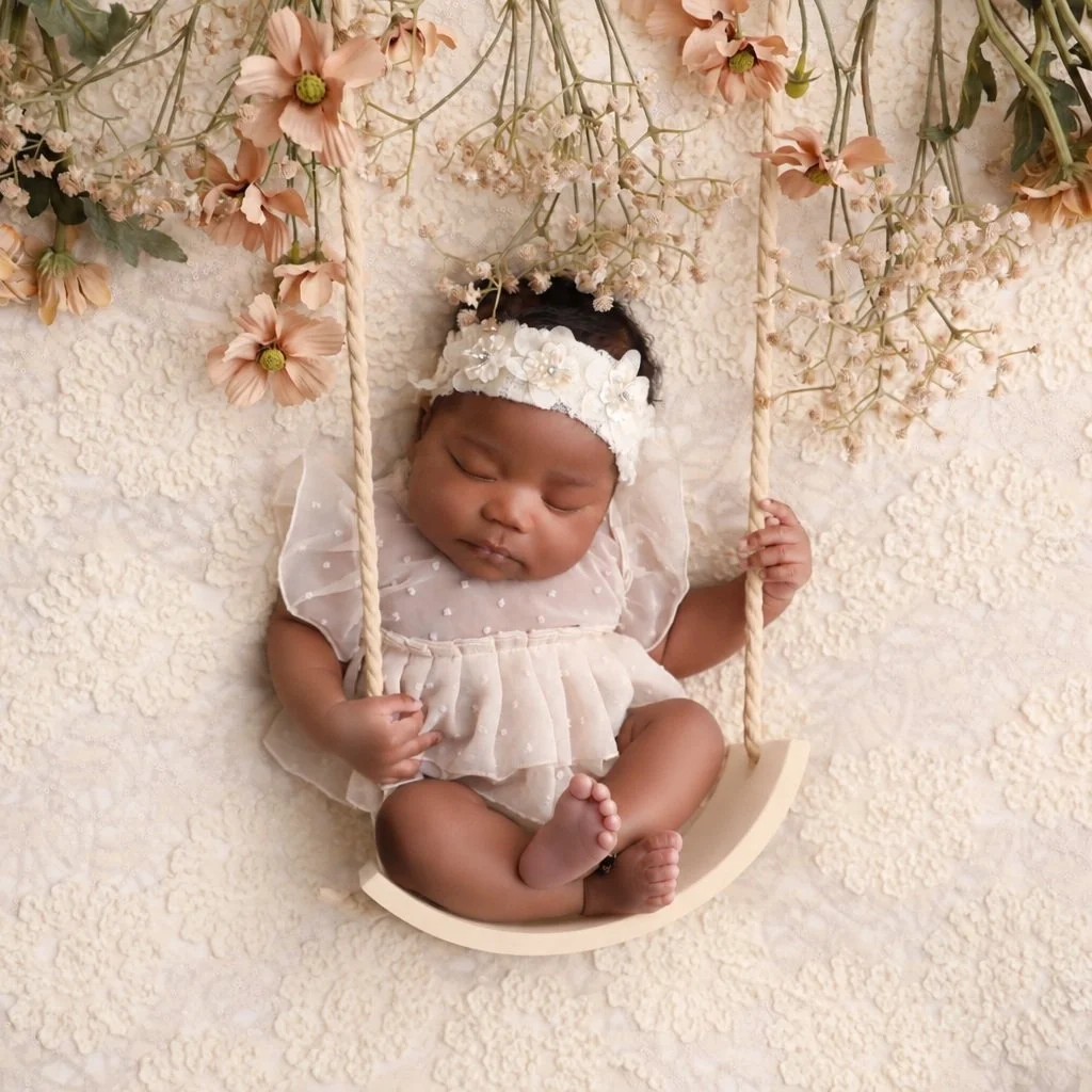 Baby Zuri

Swing - Shop Alex Robles
Dress and Blanket - Shop Ana Brandt