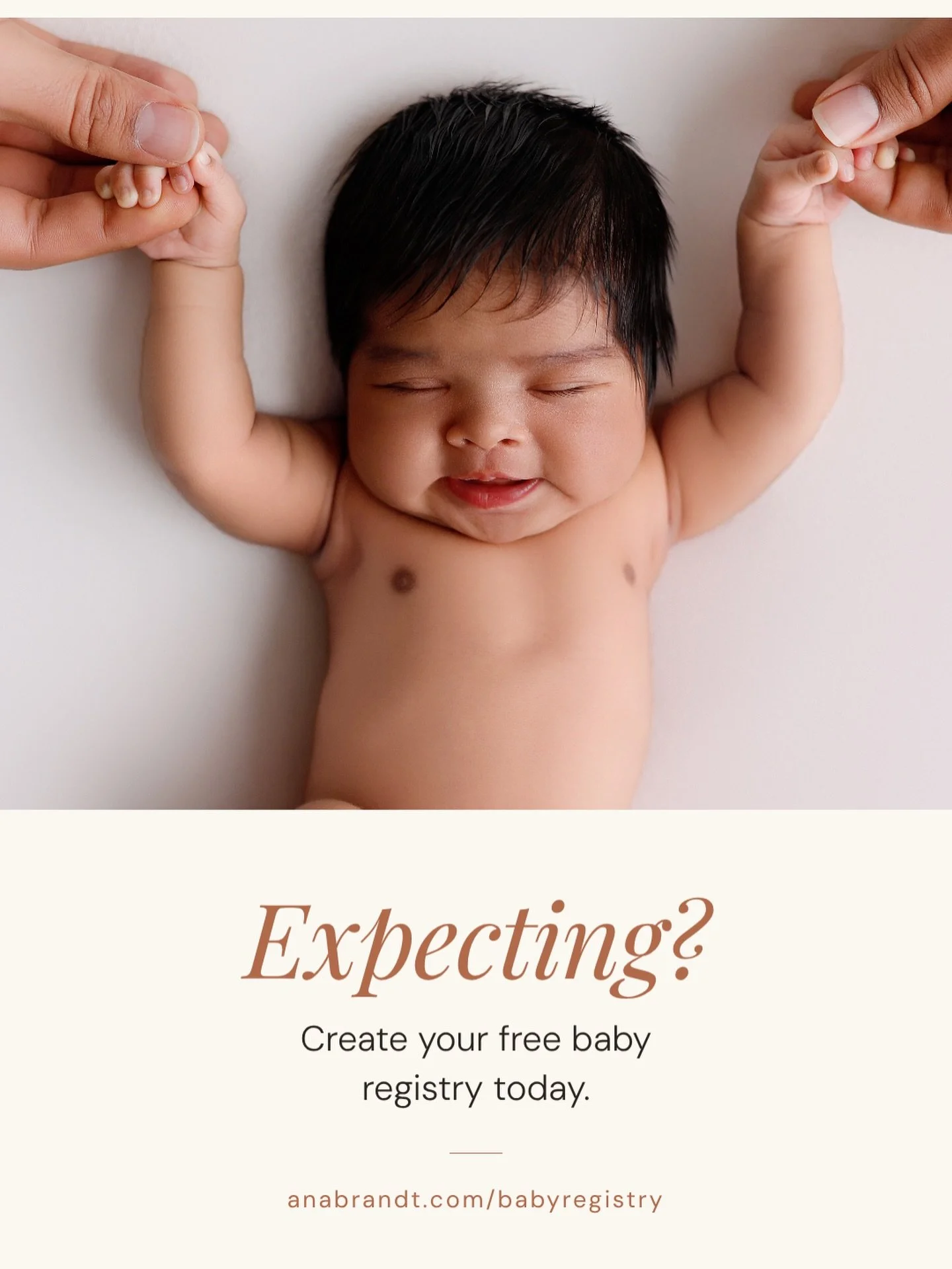 Expecting? Everyone keeps asking what you need.
Send them one link instead. Your registry holds the session you actually want, and the people who love you can give toward it &mdash; a little, or all of it.
Includes:
&bull; Your own page, with your ph