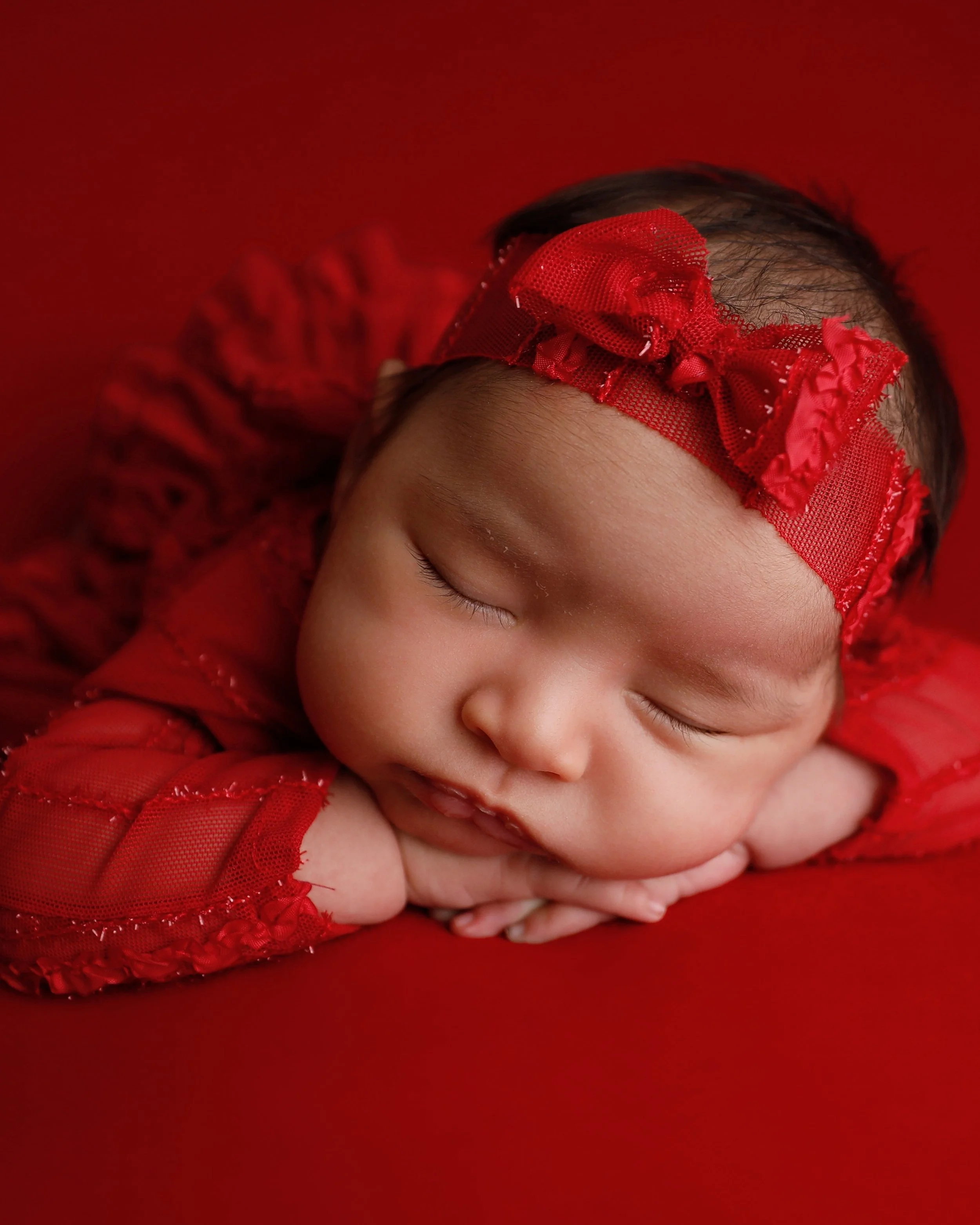 She is so pretty in red!