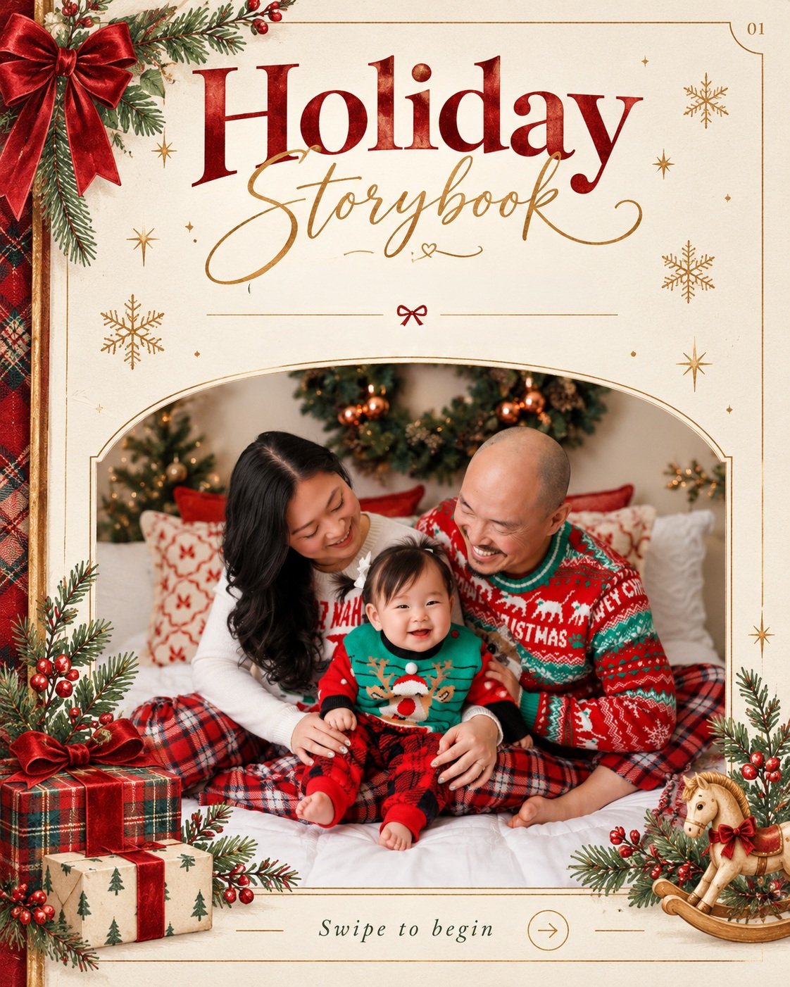 Every family has a holiday story. This year, tell yours like a storybook. 🎄

Chapter One is the cozy beginning. Then come the merry little moments, the sweet details (hello, first Christmas sweater), and a happy ending you&rsquo;ll want to look back