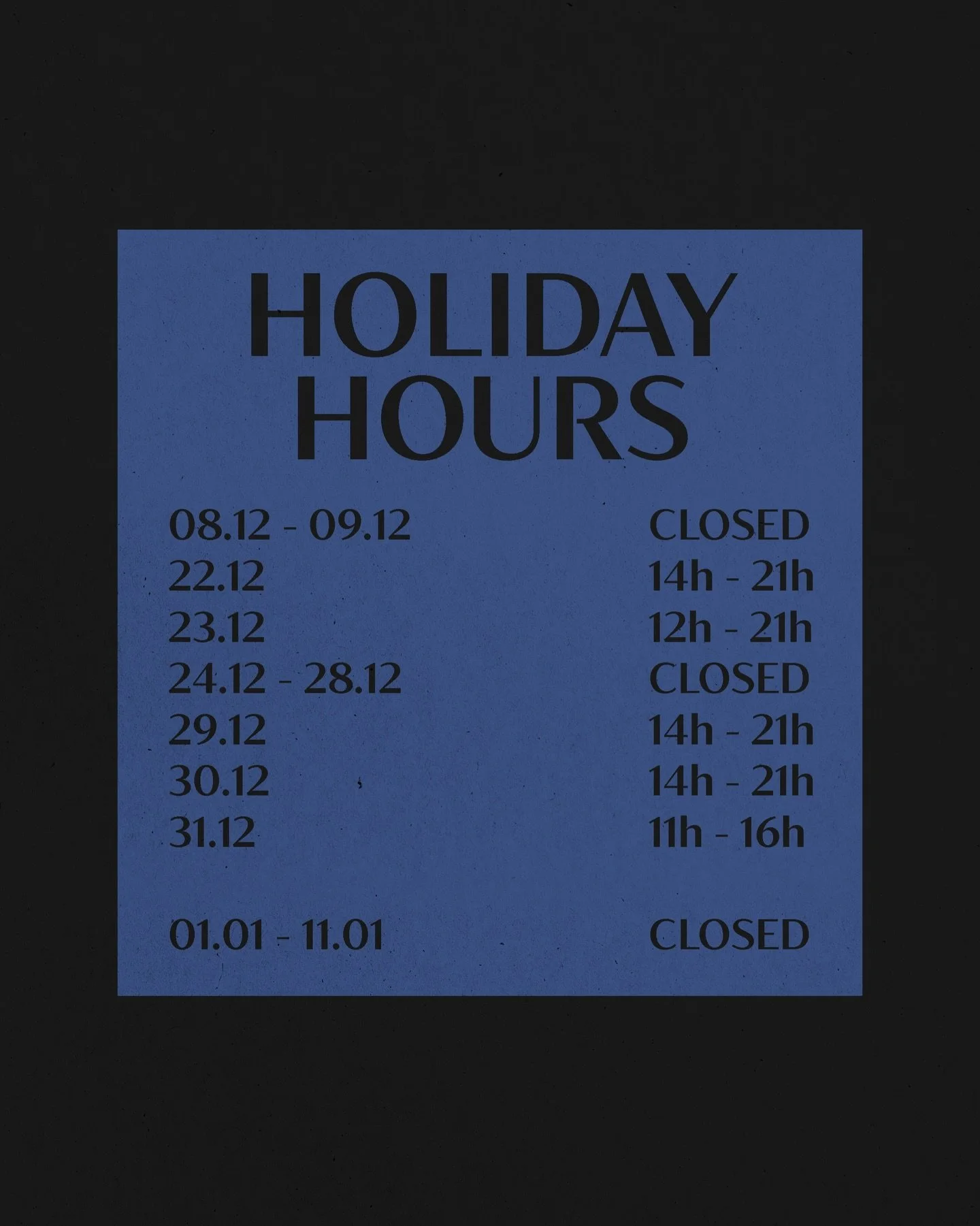 The last hours for the year. We got you!