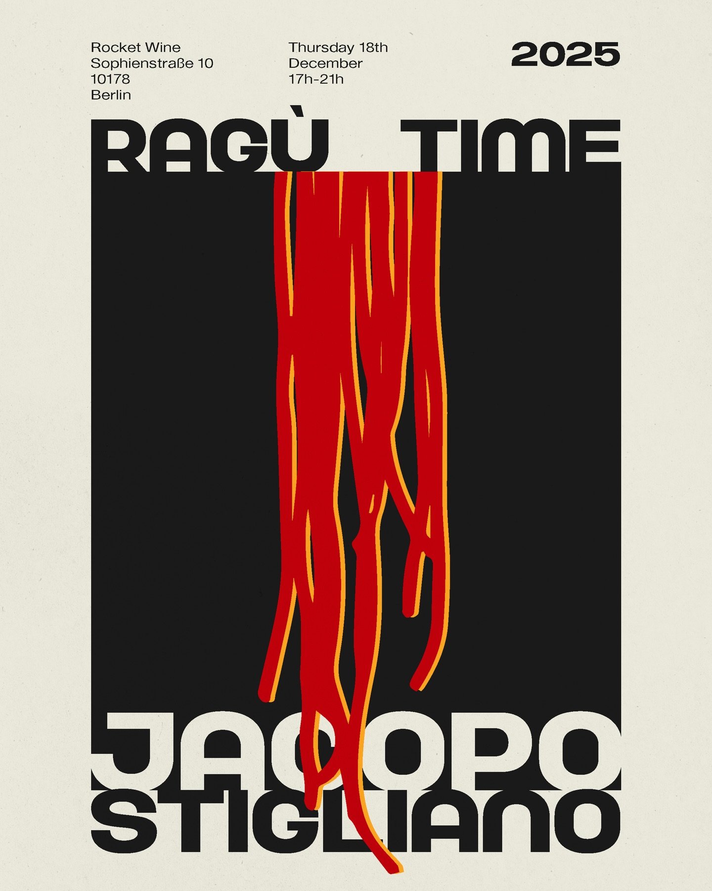 Next Thursday the 18th, winemaker and looongtime Rocket friend, Jacopo Stigliano will be kitchen side and he&rsquo;ll be dishing up Tagliatelle al Rag&ugrave;. For this evening, we will be pouring some of our favourite wines from Jacopo like Buriana 