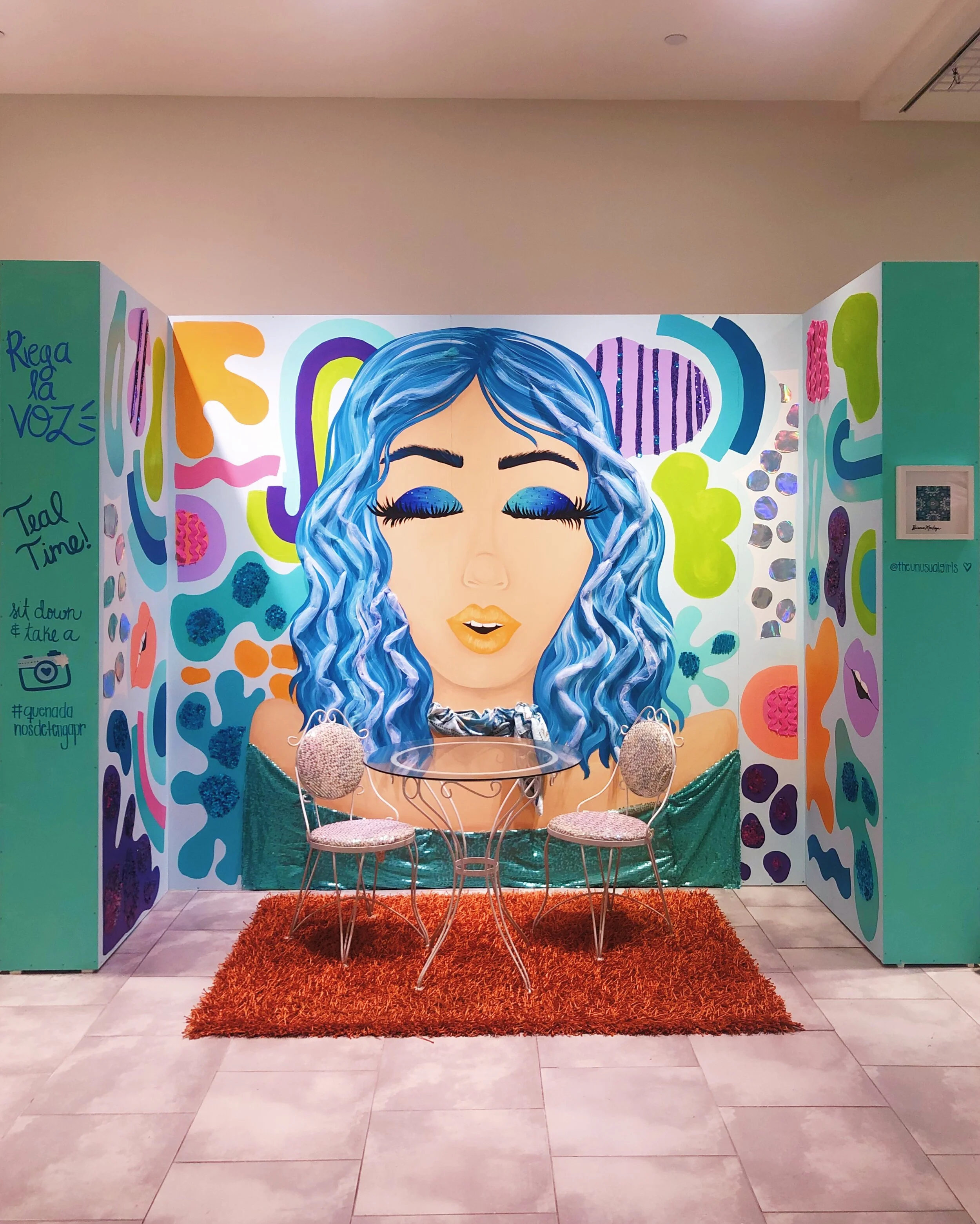 Instalation Las Voces de Raiza, Plaza Las Américas PR 2018