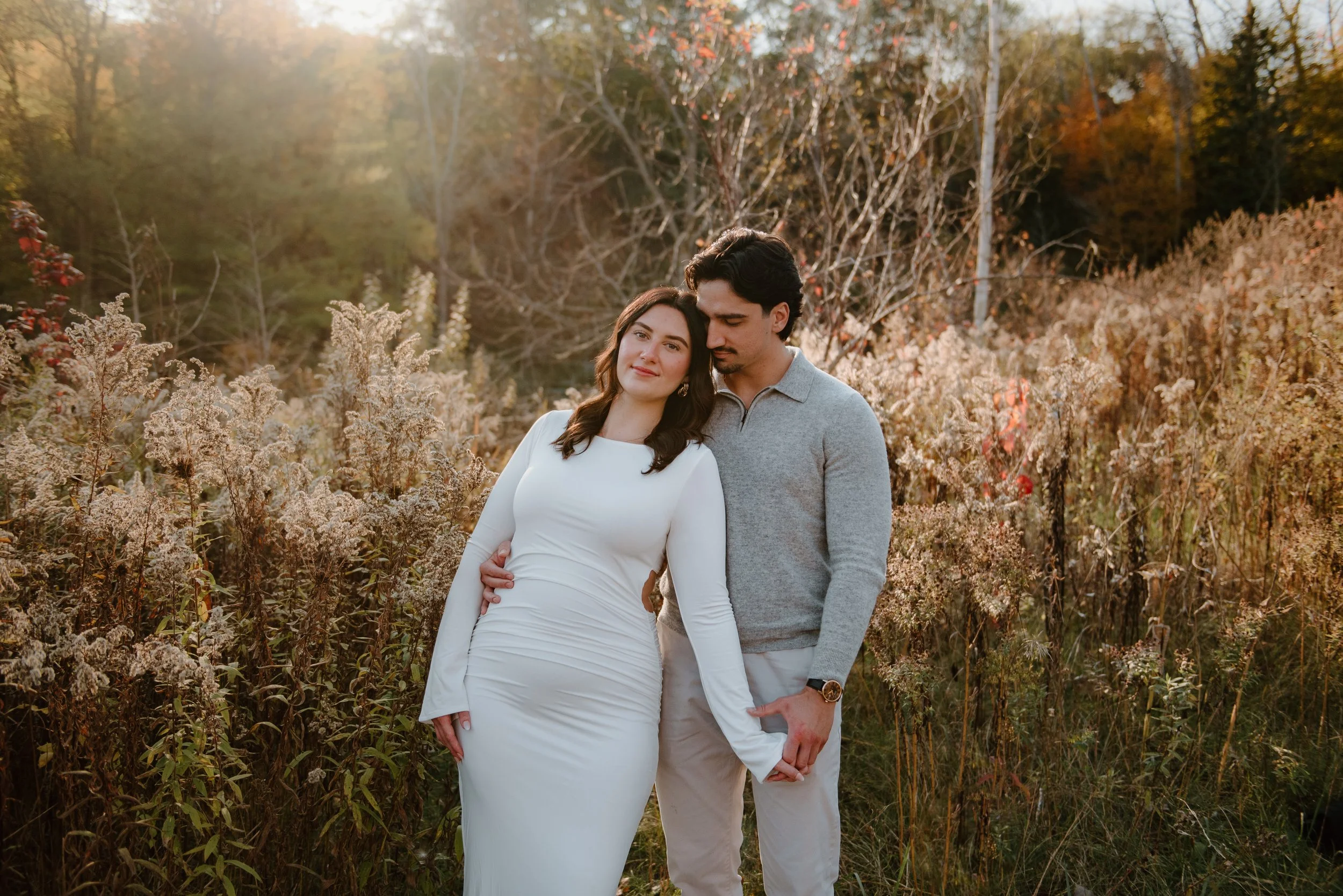 Mercedes + Anthony | Fall Engagement Session at Evergreen Brick Works