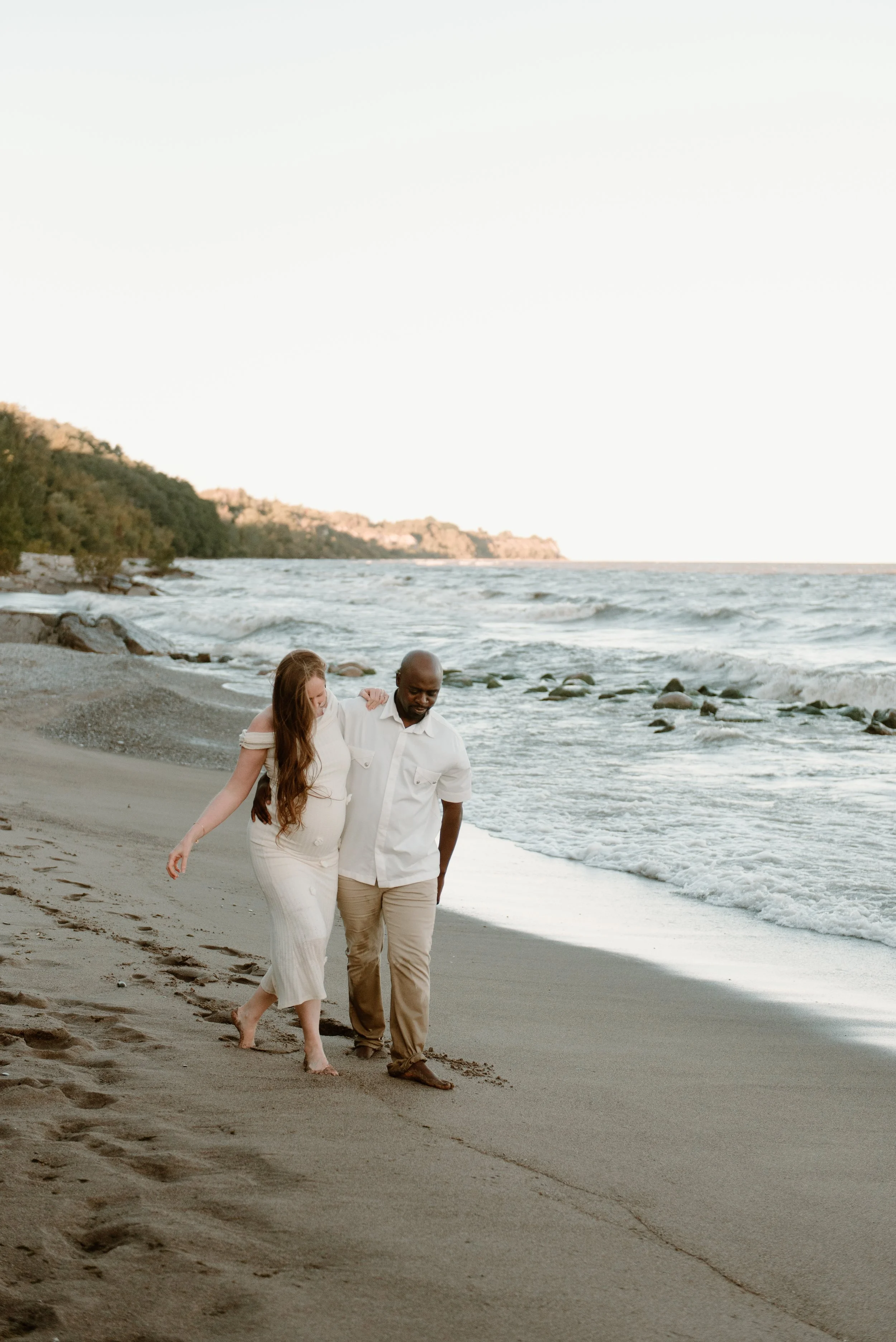 Ariel + Nektar | Sunset Maternity Session at the Scarborough Bluffs