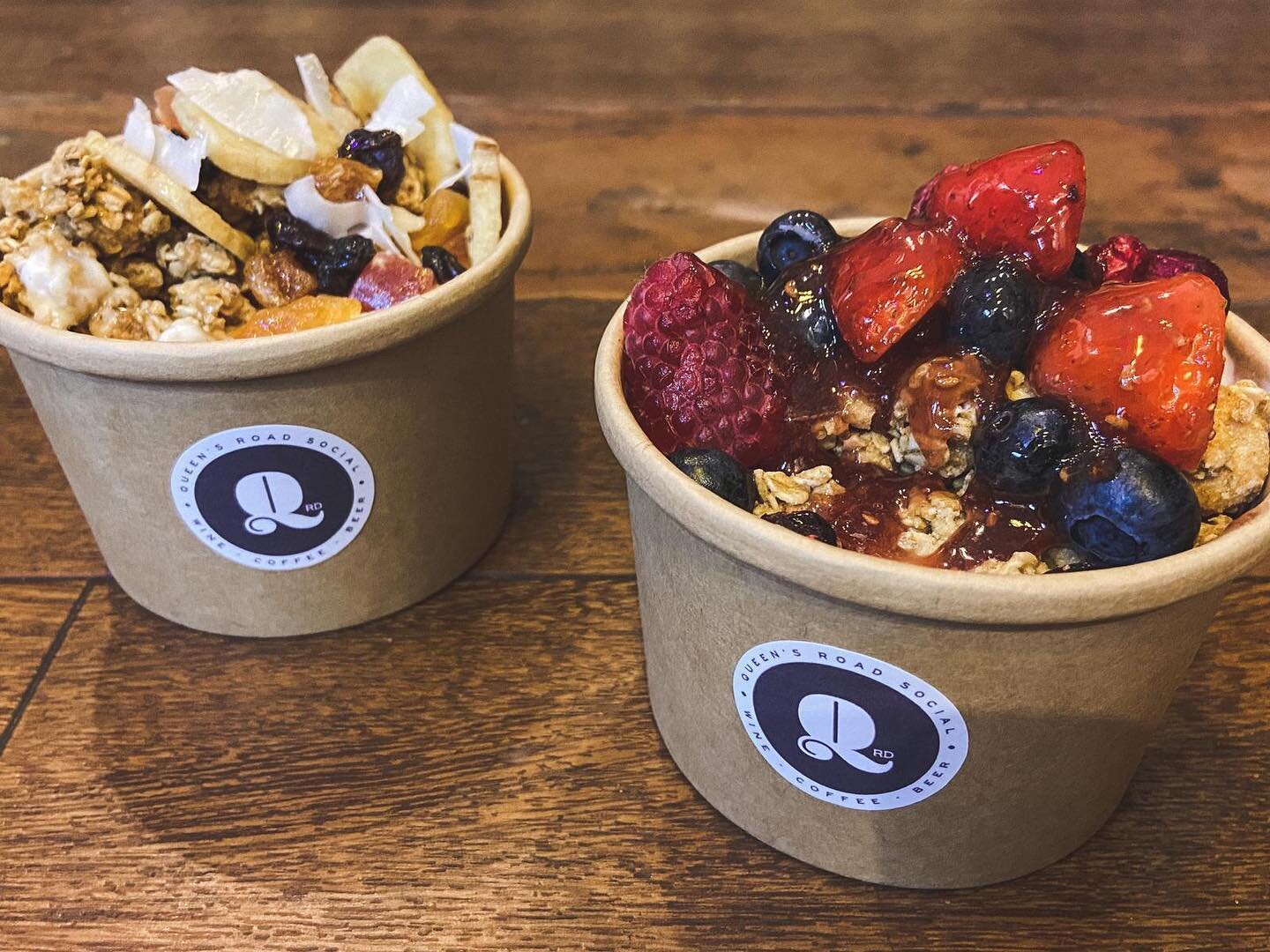 Very Berry 
Trail mix 

Granola pots available from  tomorrow.  Call in, if you like.