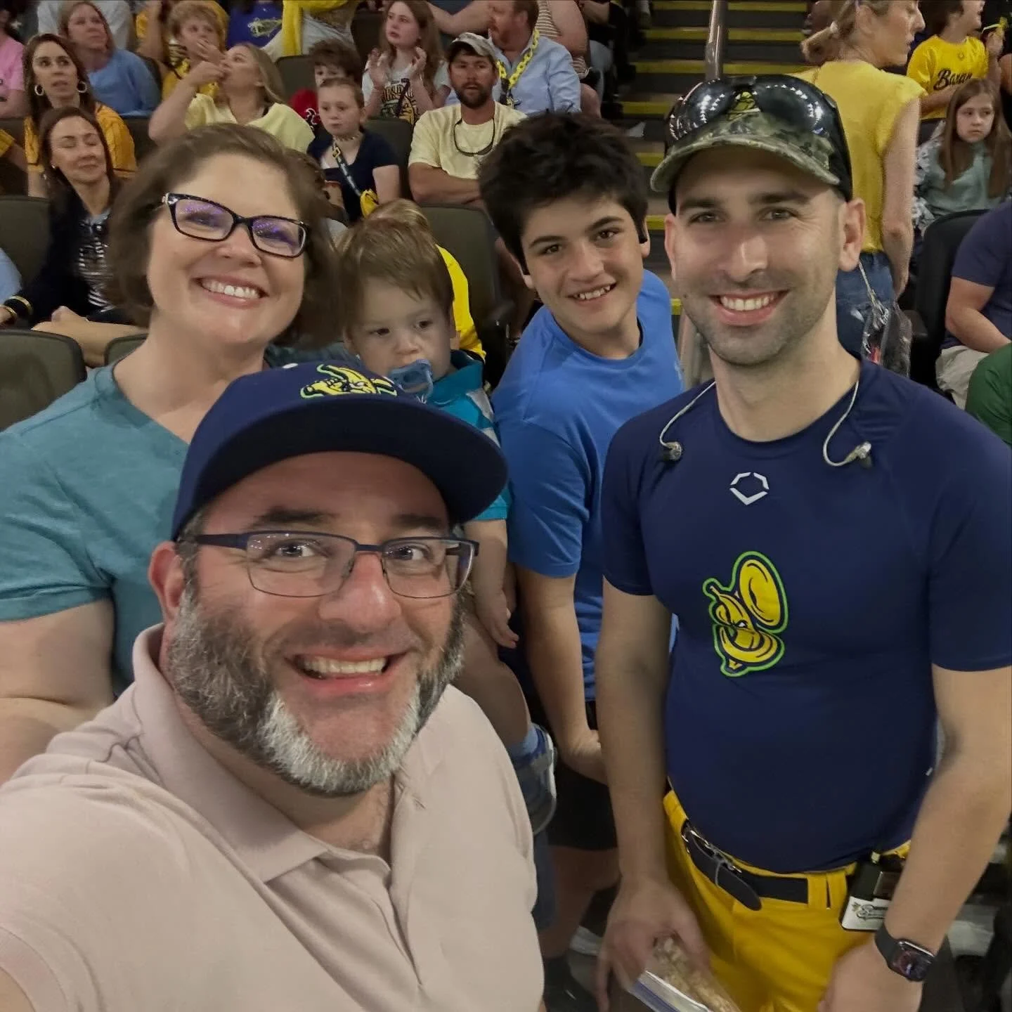 What. A. Fun. Day. Wow! Baseball + show = so fun! Thanks to @truluck.music for the tickets! We all had a wonderful day in NOLA! First banana ball experience! 🍌⚾️