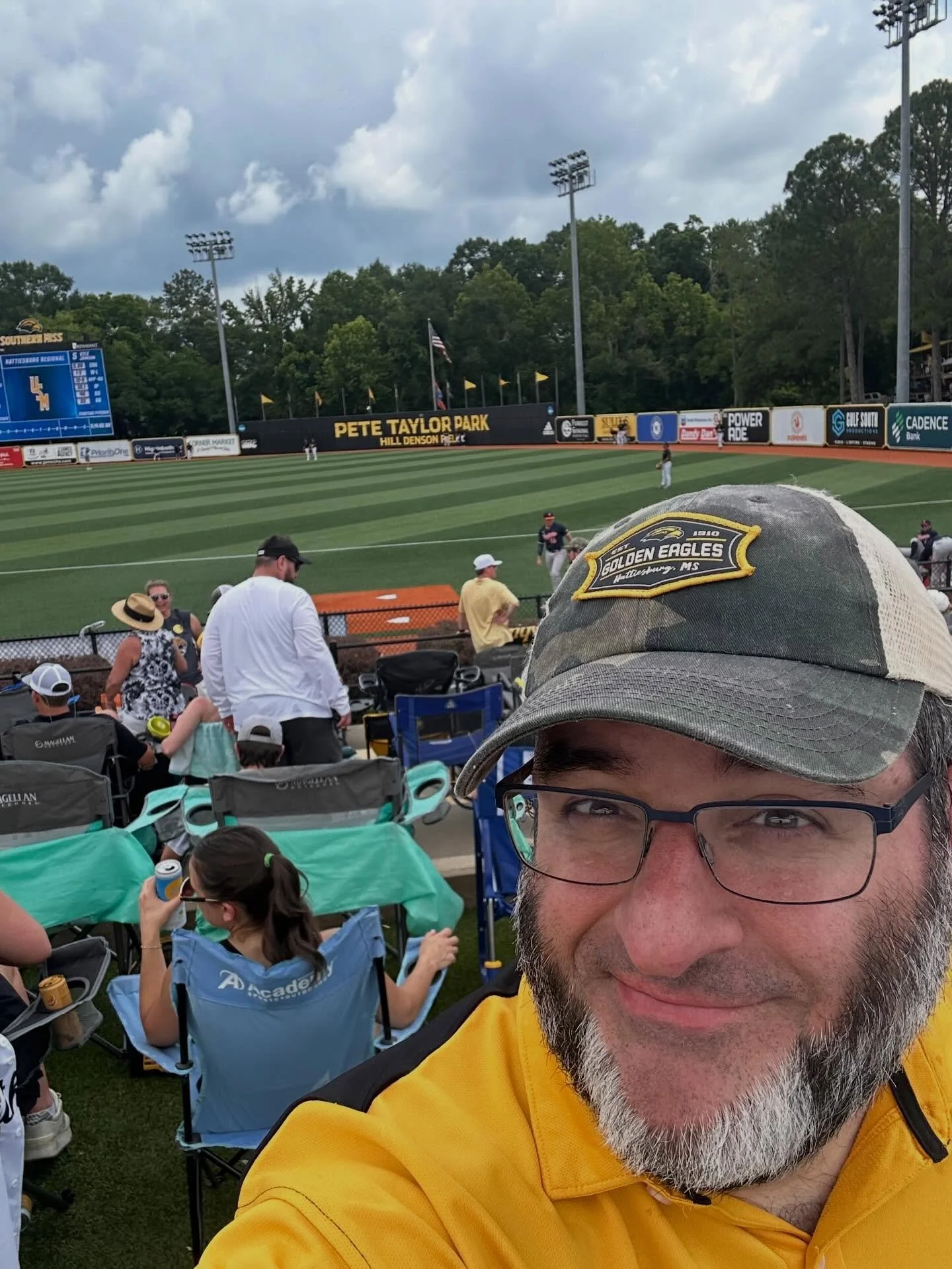 We spotted them a game yesterday&hellip; looking to get back on track in this regional today. Beautiful day for some Southern Miss baseball! Thanks to my good friend and neighbor, Rick Hosey, for the ticket!