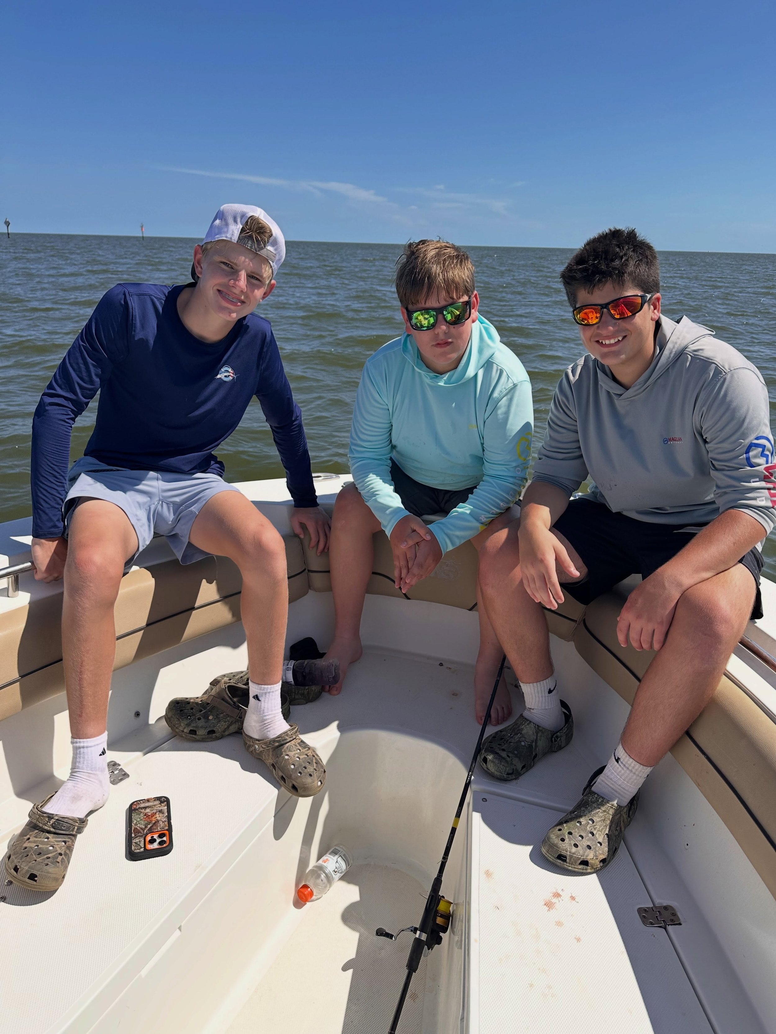 Fun day fishing in the gulf! Happy late birthday, Liam! And yes, we are eating what we caught tonight!