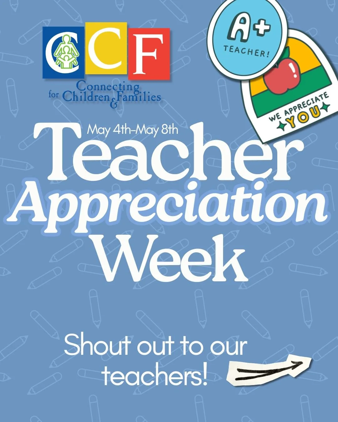 🍎✨ Teacher Appreciation Week Spotlight ✨🍎

This week we&rsquo;re celebrating the incredible teachers at CCF who bring passion, creativity, and heart to our classrooms every day. Thank you for your commitment to our students . You are truly apprecia