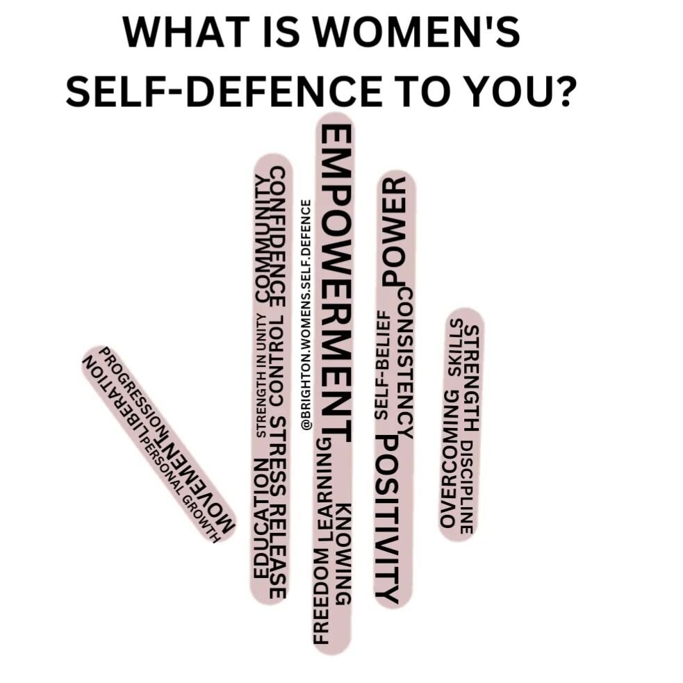 Comment below what 3 words women's self defence means to you?

What you first think for women's self defence, is  probably: 

Learn to kick and punch
Fitness
Confidence

For us that's just the surface level.

Here are some words that help describe wh