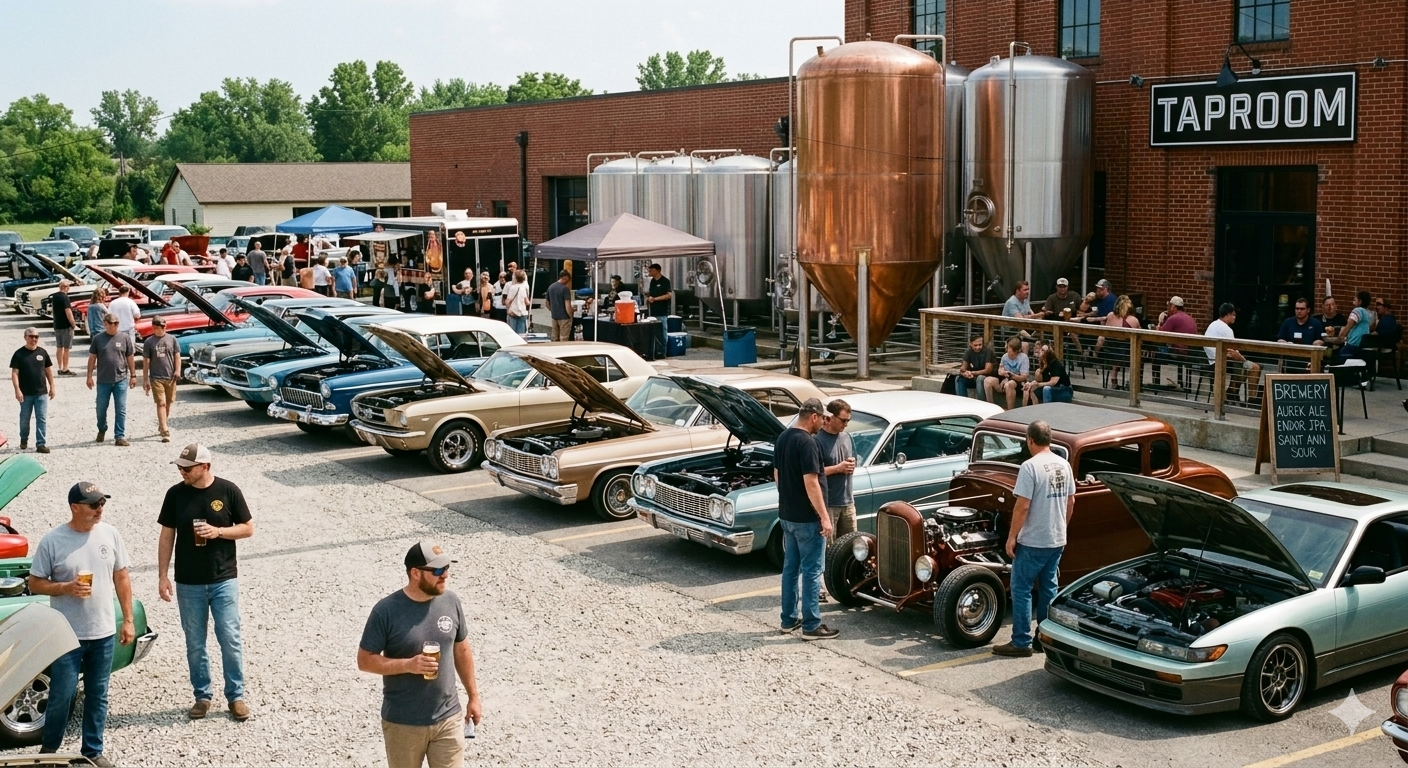 How Breweries Can Host a Car Cruise Event This Summer
