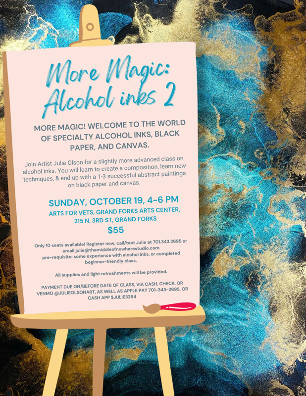 More Magic: Alcohol inks 2 Workshop on Alcohol Inks