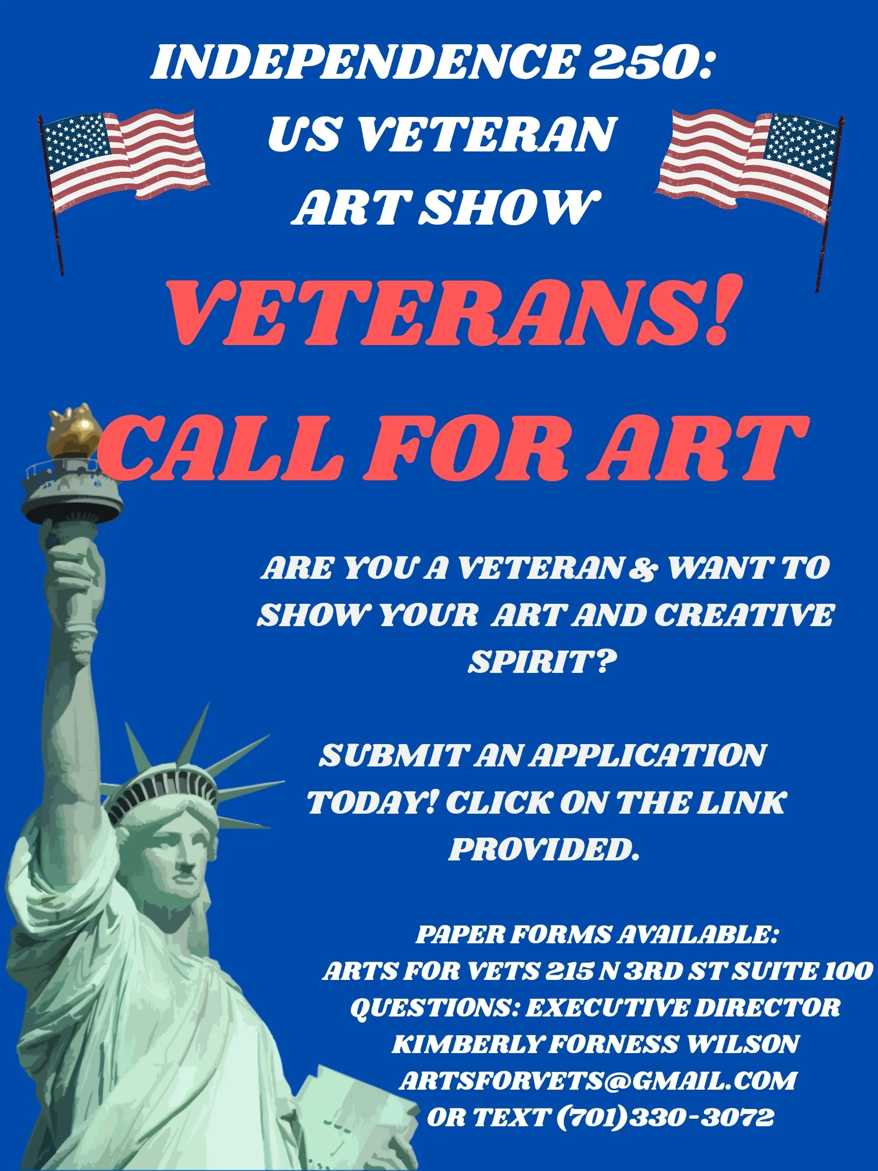 Veterans Call for Art! Deadline is July 15