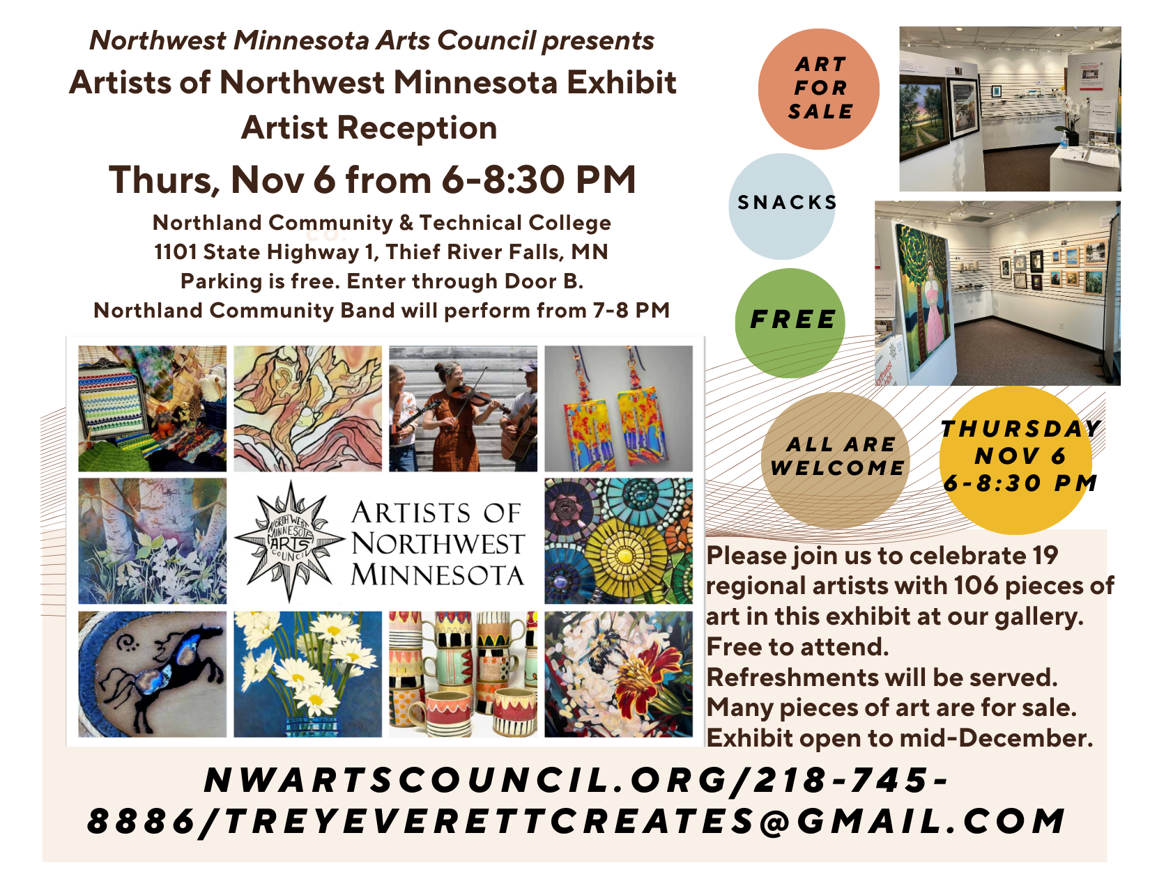 Artist of NW Minnesota Artist Reception
