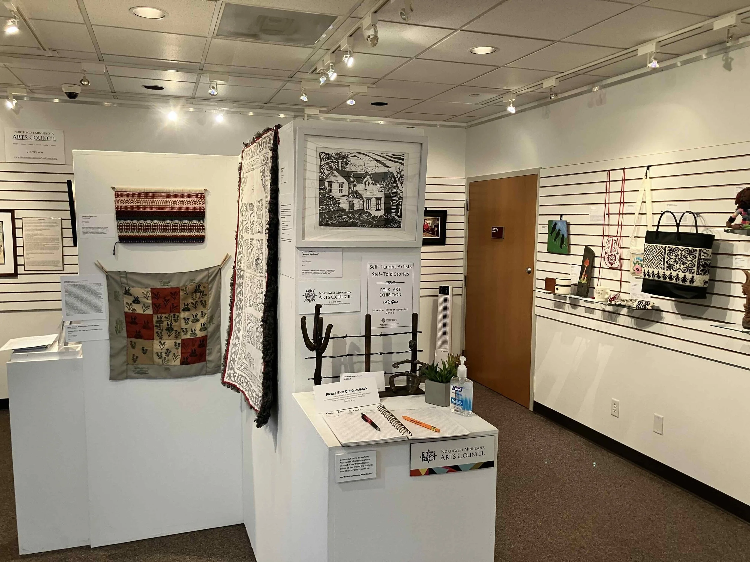 Self-Taught Artists, Self-Told Stories a folk art exhibit is open through Nov at the NWMAC Gallery in Thief River Falls