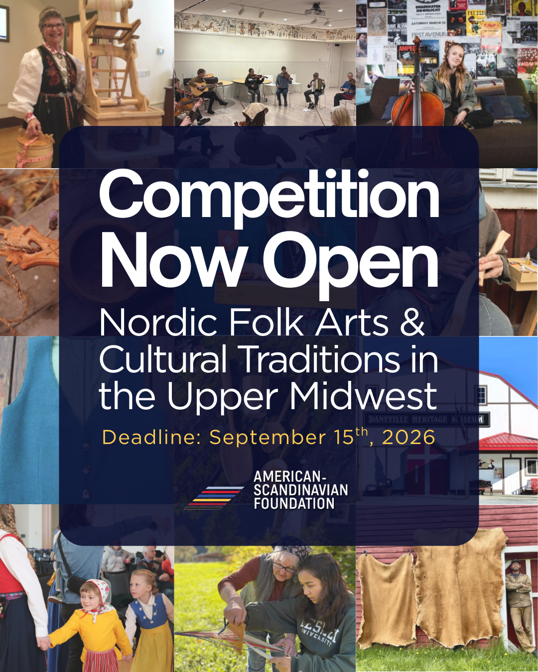 Nordic Folk Arts Fellowships and Grants Deadline September 15