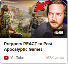 Playlist - Preppers React to Post-Apocalyptic Video Games