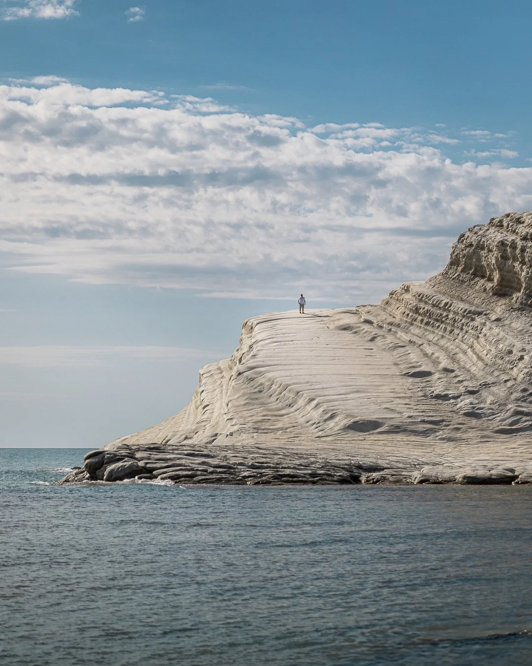 Scala Dei Turchi

Eroded and shaped over thousands of years by wind and sea to create these almost sculpted wave like layers in the stone. 

#sicilytravel #scaladeiturchi #mediterraneancoast #earthfocus #discoverearth