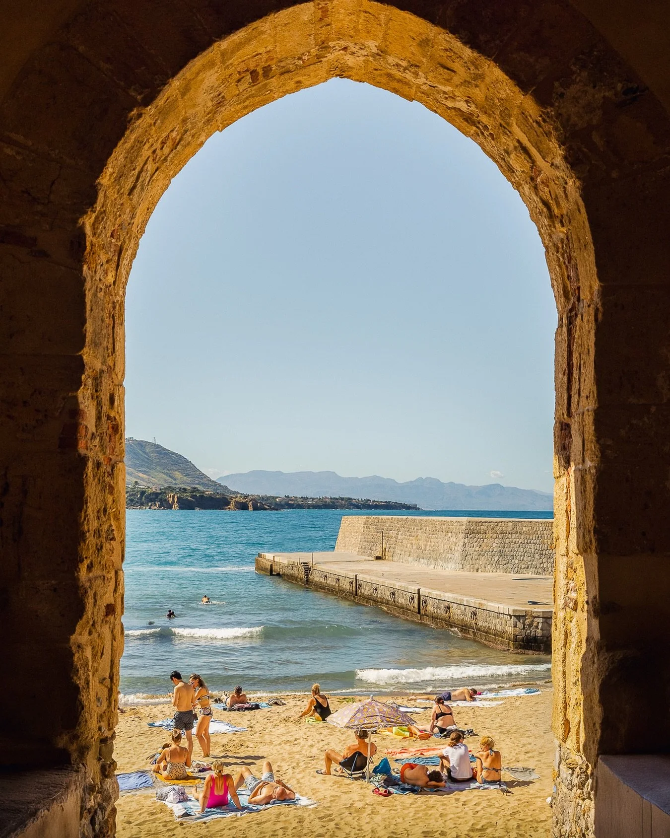 I love a frame! 

Weaving through busy streets and then suddenly this view appeared! 

Sicily was a good one! 

📍Sicily, Italy 

#sicilytravel #visititaly #travelphotography #framedview #mediterraneanlife