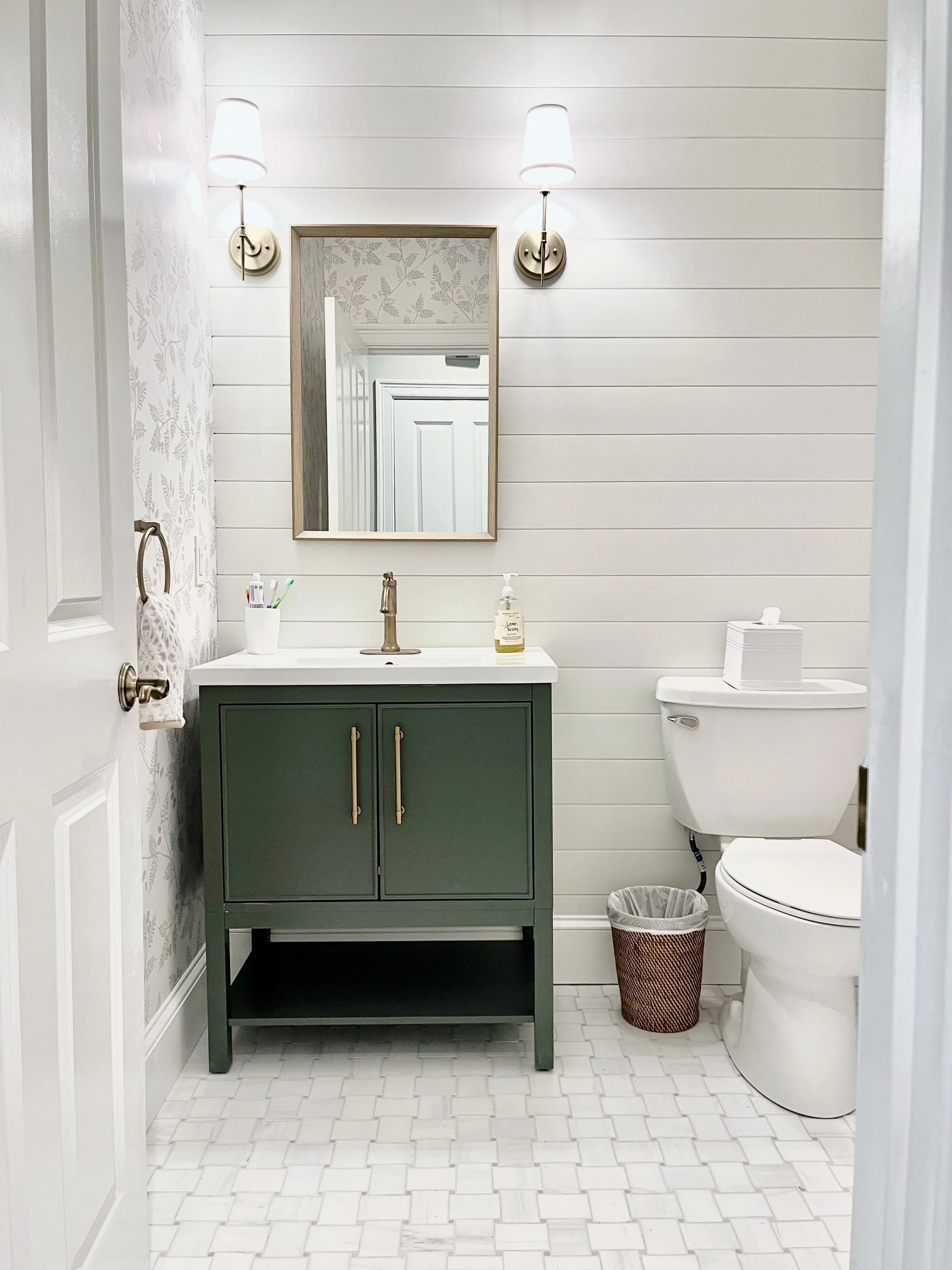 Powder Room Makeover — A Pretty Neat Place