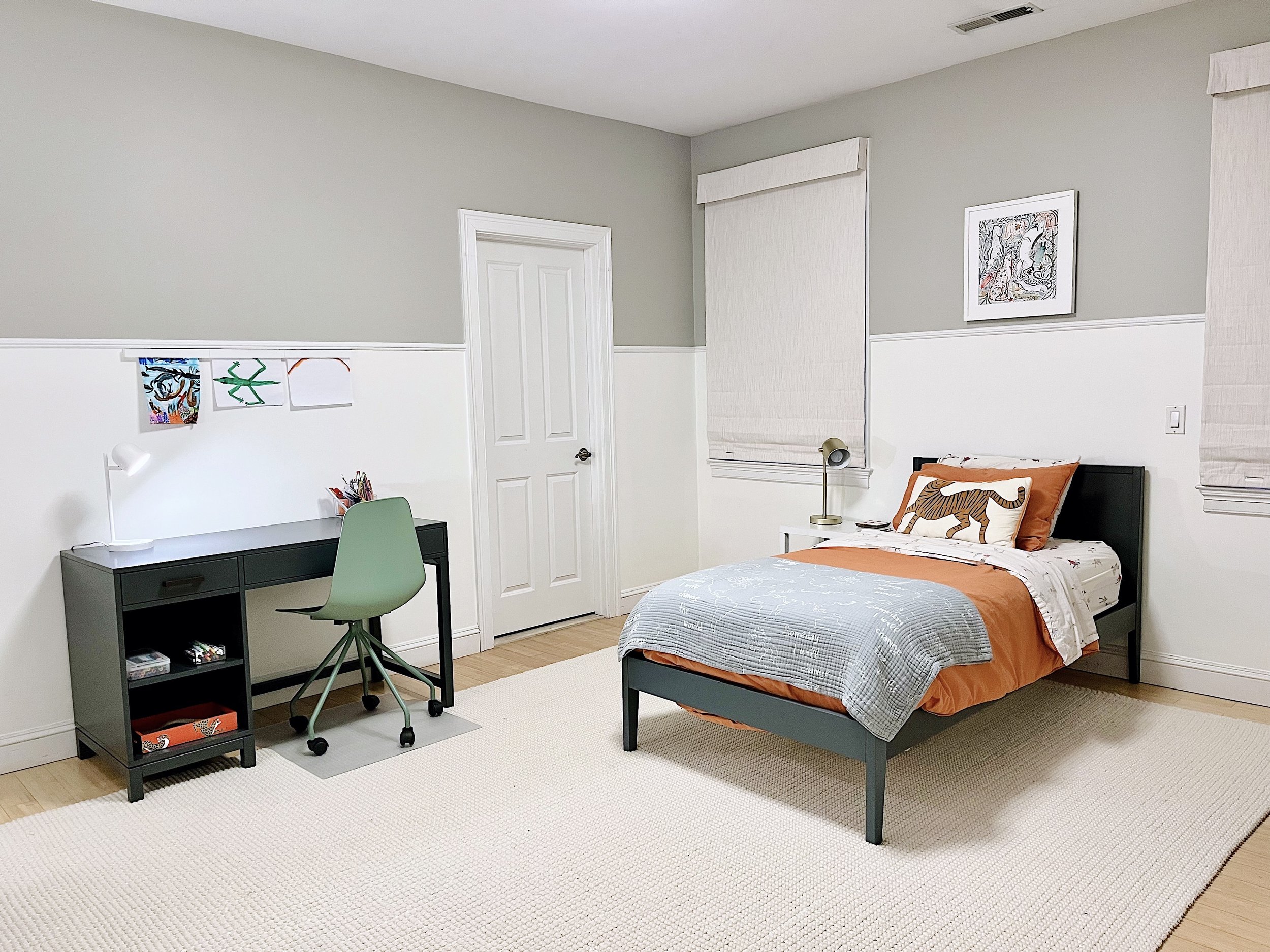 After: Fun but not overly cute room for a growing kiddo